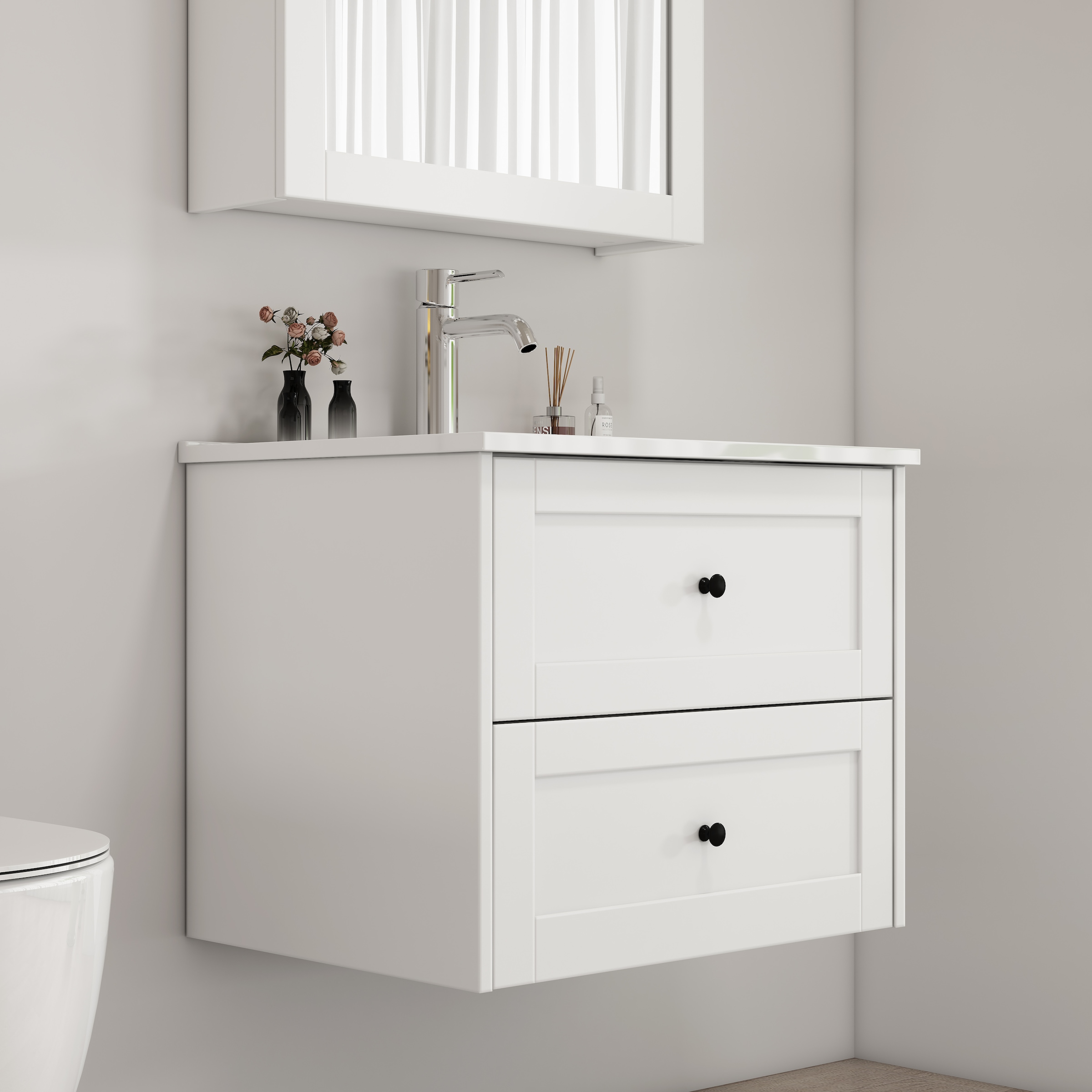 welltime Waschtisch »Rotterdam« Badmöbel inkl. Keramikwaschbecken, in versc günstig online kaufen