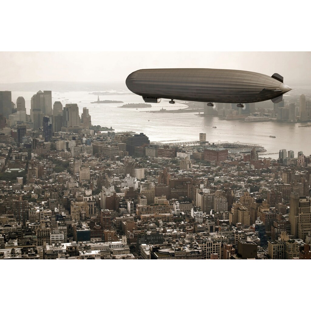 Papermoon Fototapete »Zeppelin über New York«