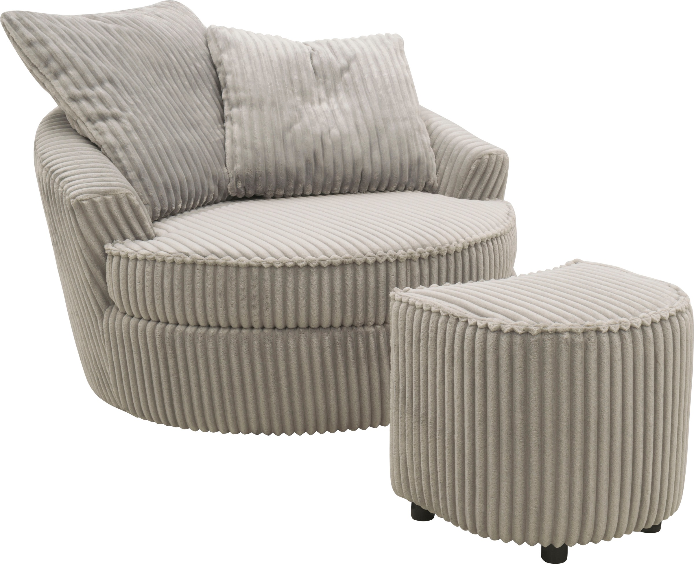 INOSIGN Drehsessel »AMECA, Relaxsessel mit Drehfunktion und Hocker, 122 x 1 günstig online kaufen