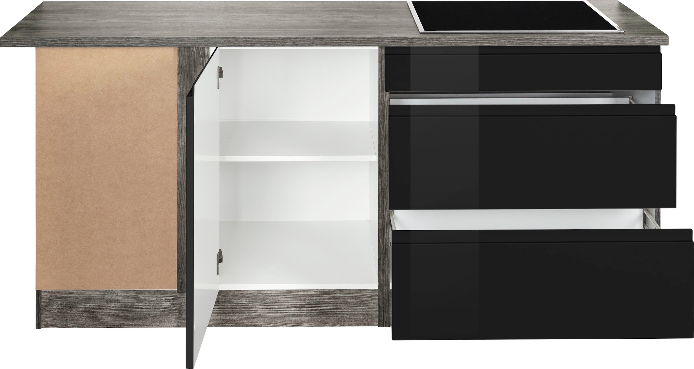 KOCHSTATION Winkelküche »KS-Virginia«, Stellbreite 230/190 cm, mit E-Geräten