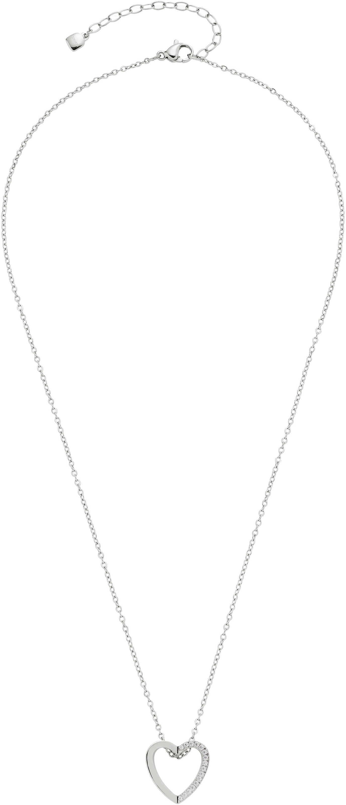 LEONARDO Kette mit Anhänger »Halskette Dolores, 024914, 024915«, mit Zirkonia (synth.)