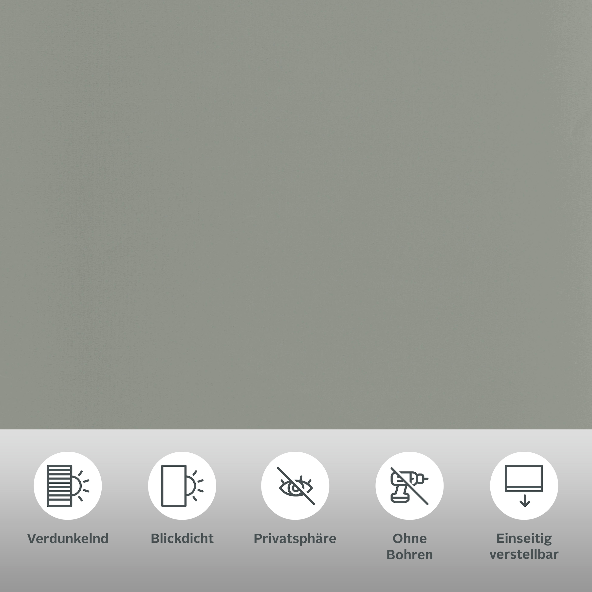my home Seitenzugrollo »Tone«, blickdicht, Sichtschutz-Verdunkelung, mit Bohren/ohne Bohren, verspannt, Schraubmontage möglich