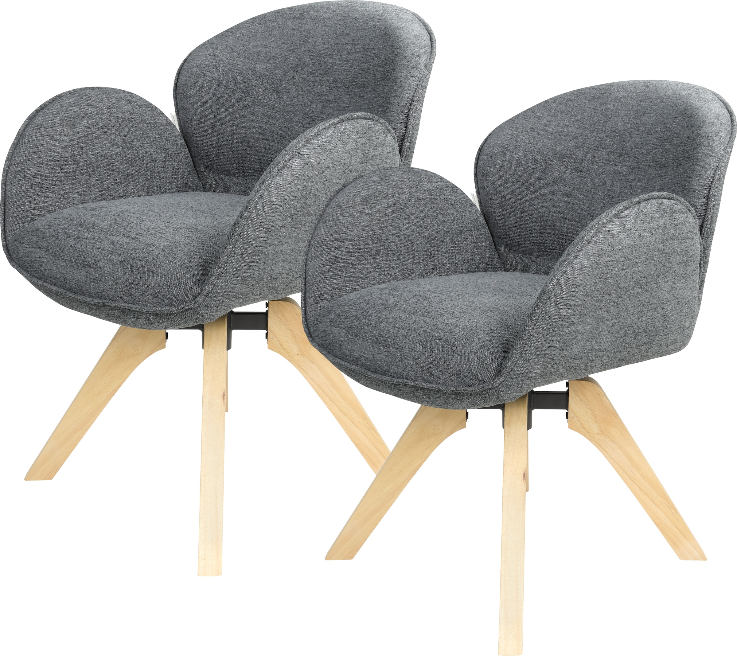 TOM TAILOR HOME Armlehnstuhl »WINGS ARMCHAIR«, (Set), 2 St., Chenille, mit günstig online kaufen
