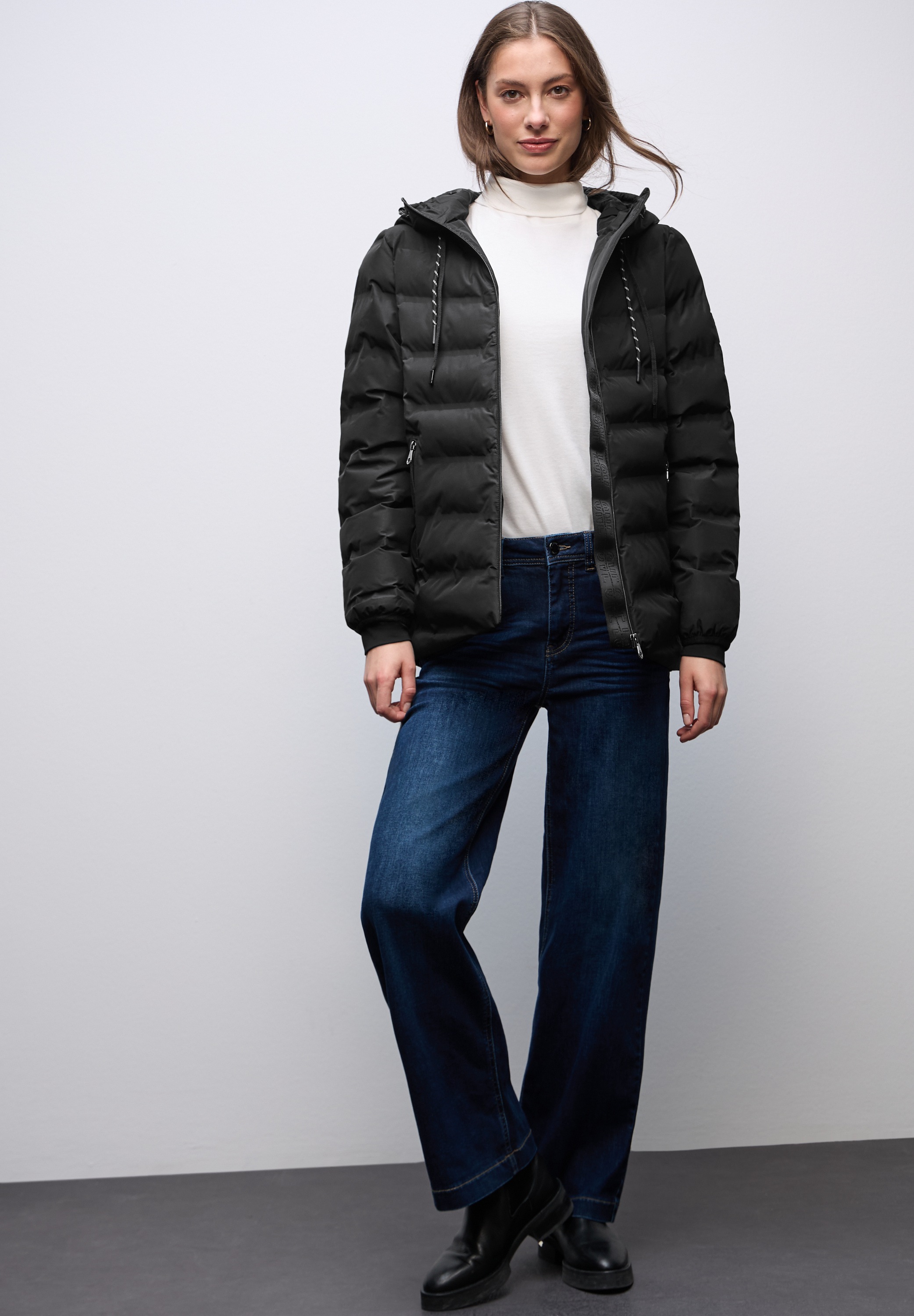 STREET ONE Steppjacke mit Kapuze mit Kapuze