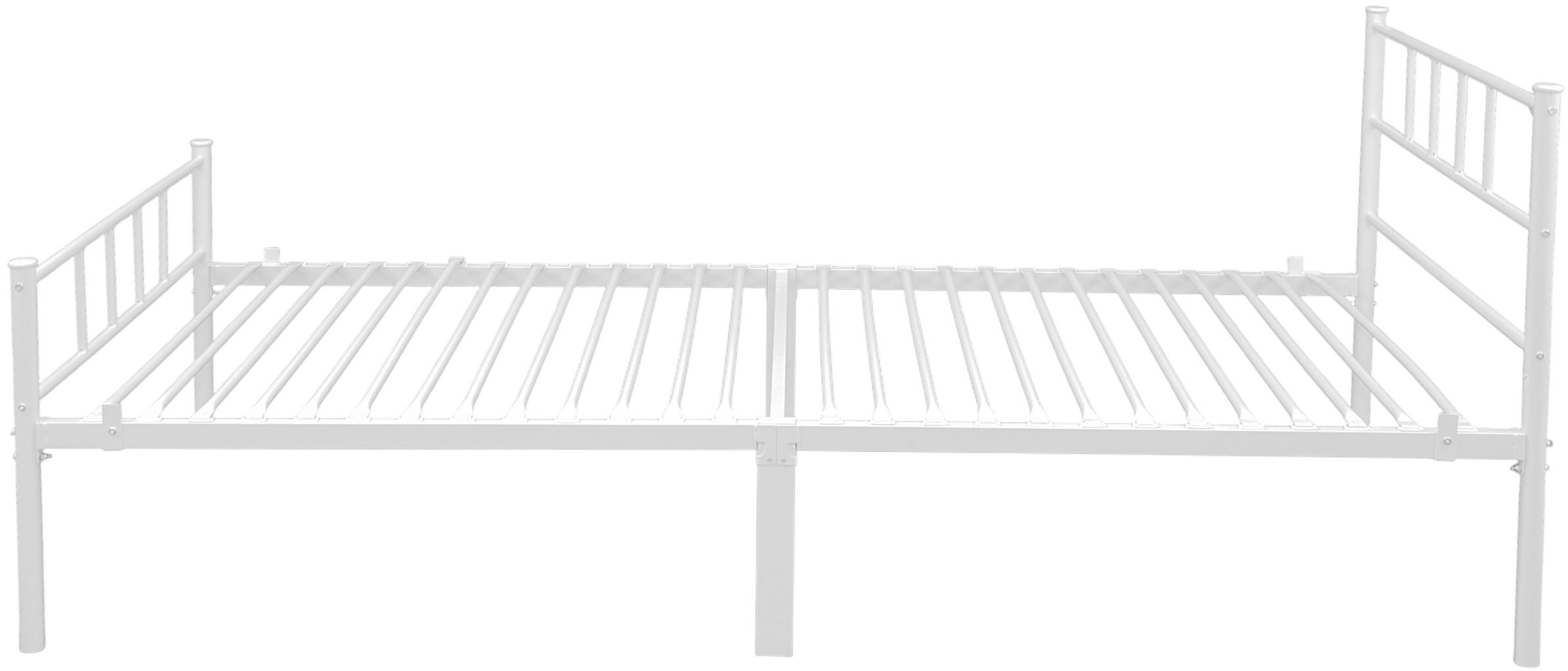 OTTO home Metallbett »Amrum Bett Bettgestell Bettrahmen Einzelbett Doppelbett Stahlbett« 2m Länge und in 4 Breiten wählbar - 90, 140, 160, 180 cm,  Schlafzimmerbett inkl. 26 Lattenroste zum Schutz der Matratze