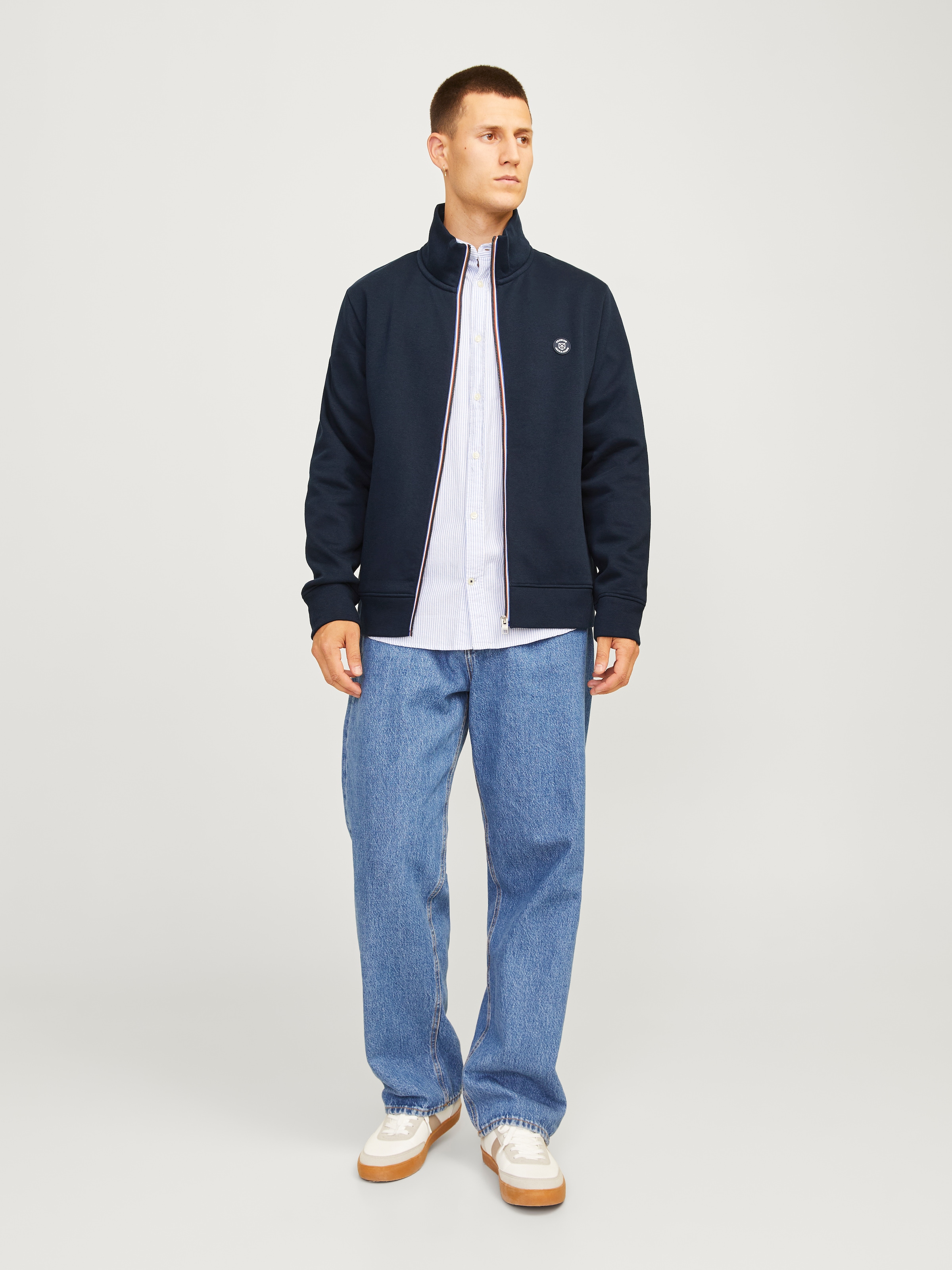 Jack & Jones Sweatjacke »JPRBLURONALDO SWEAT ZIP CARDIGAN SMU LN« Baumwollmischung, regular fit