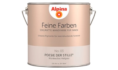 Alpina Wand- und Deckenfarbe »Feine Farben No. 03 Poesie der Stille®«, Würdevolles... kaufen