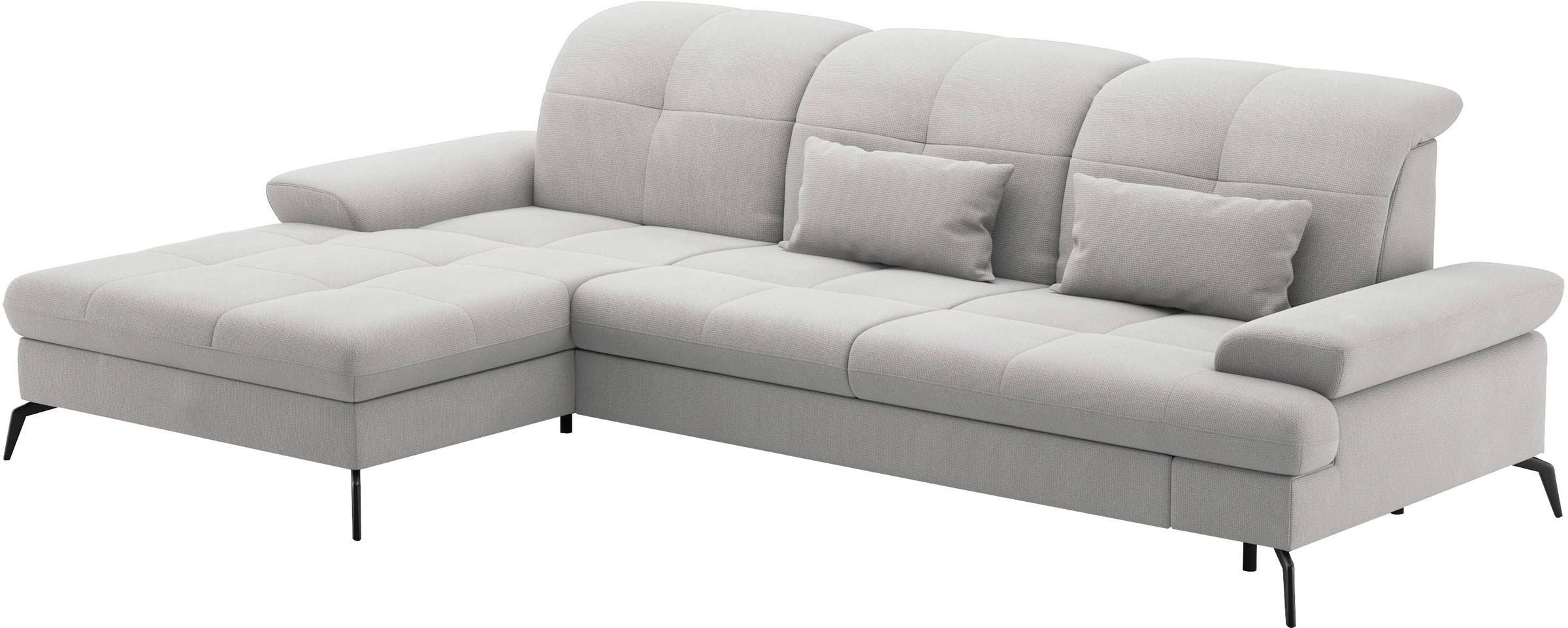 sit&more Ecksofa »Amica, L-Form, inkl. Sitztiefenverstellung & Armteilverstellung«, wahlweise mit Bettfunktion, Bettkasten und Kopfteilverstellung