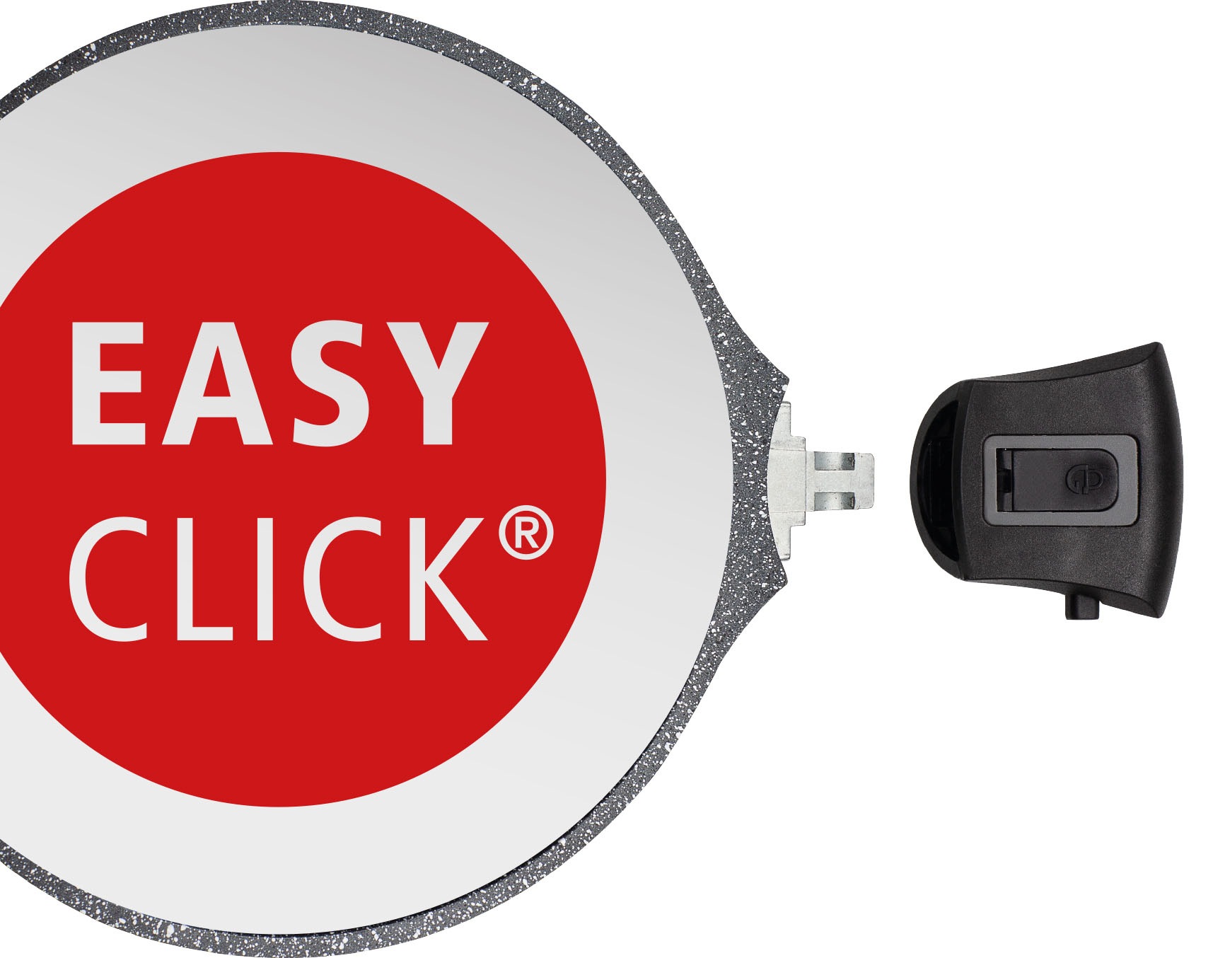 GSW Servierpfanne »EASY CLICK Quadura«, Aluminiumguss, (1 tlg.), abnehmbarer EASY CLICK® Griff, Induktion