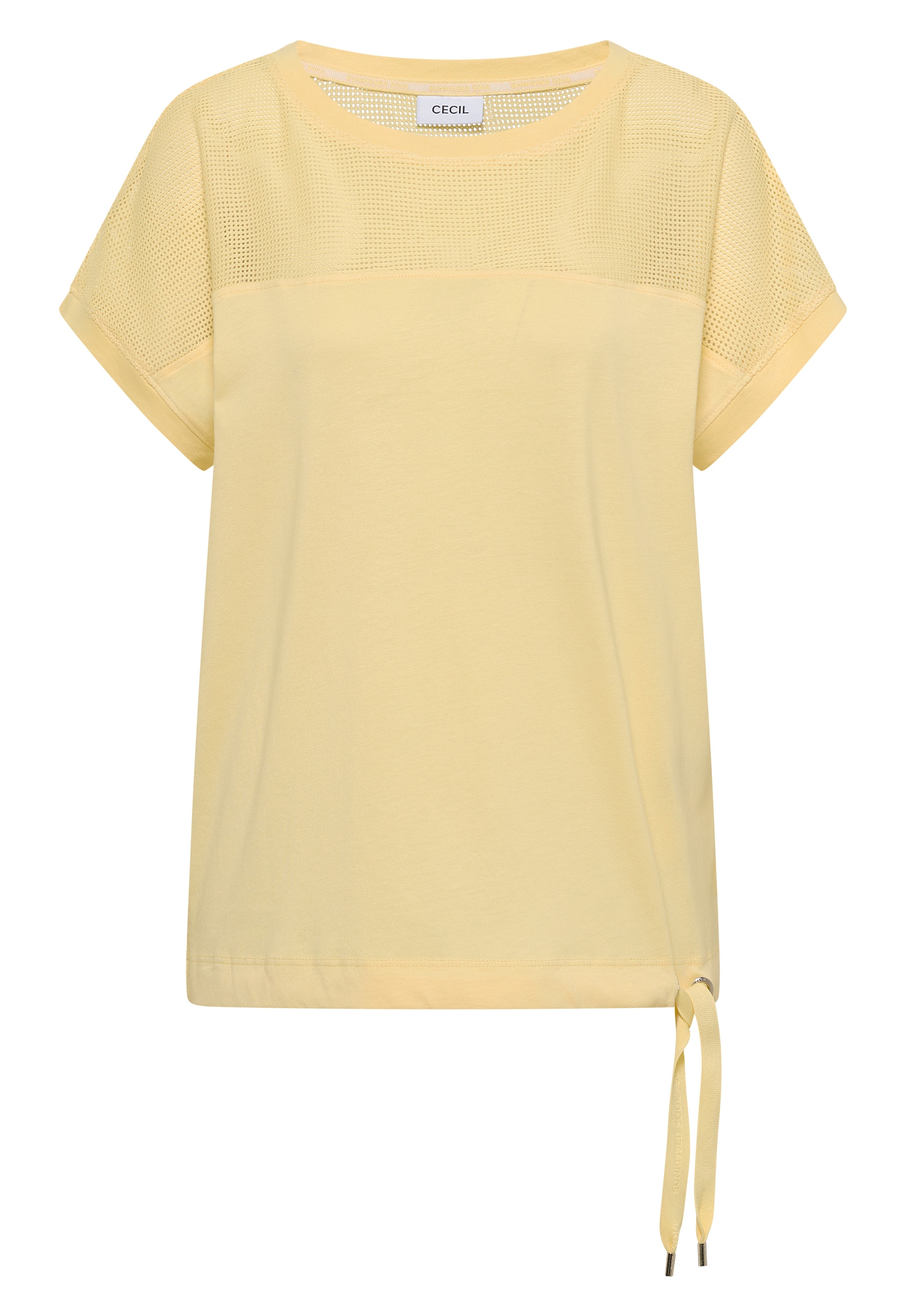 Cecil T-Shirt Sommerliche Leichtigkeit durch das Mesh-Detail