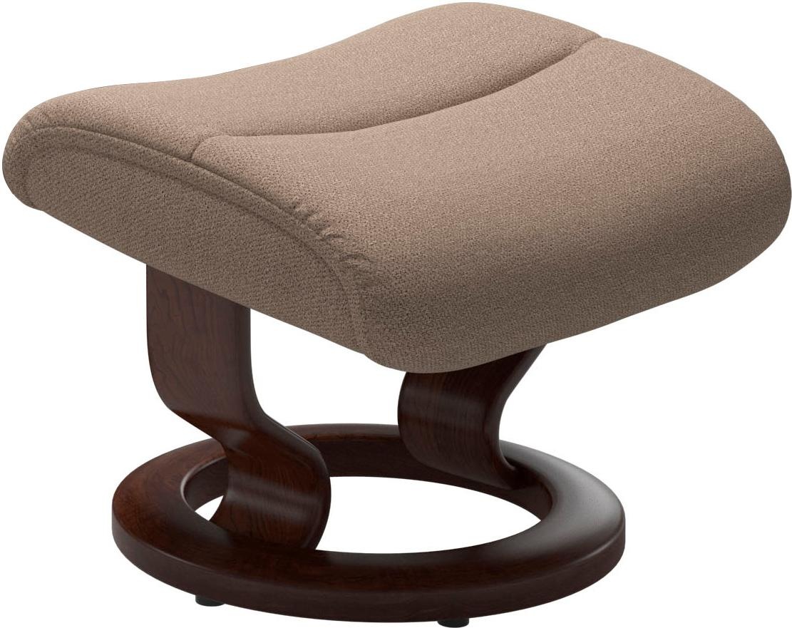 Stressless® Relaxsessel »View«, (Set, Relaxsessel mit Hocker), mit Classic Base, Größe M,Gestell Braun