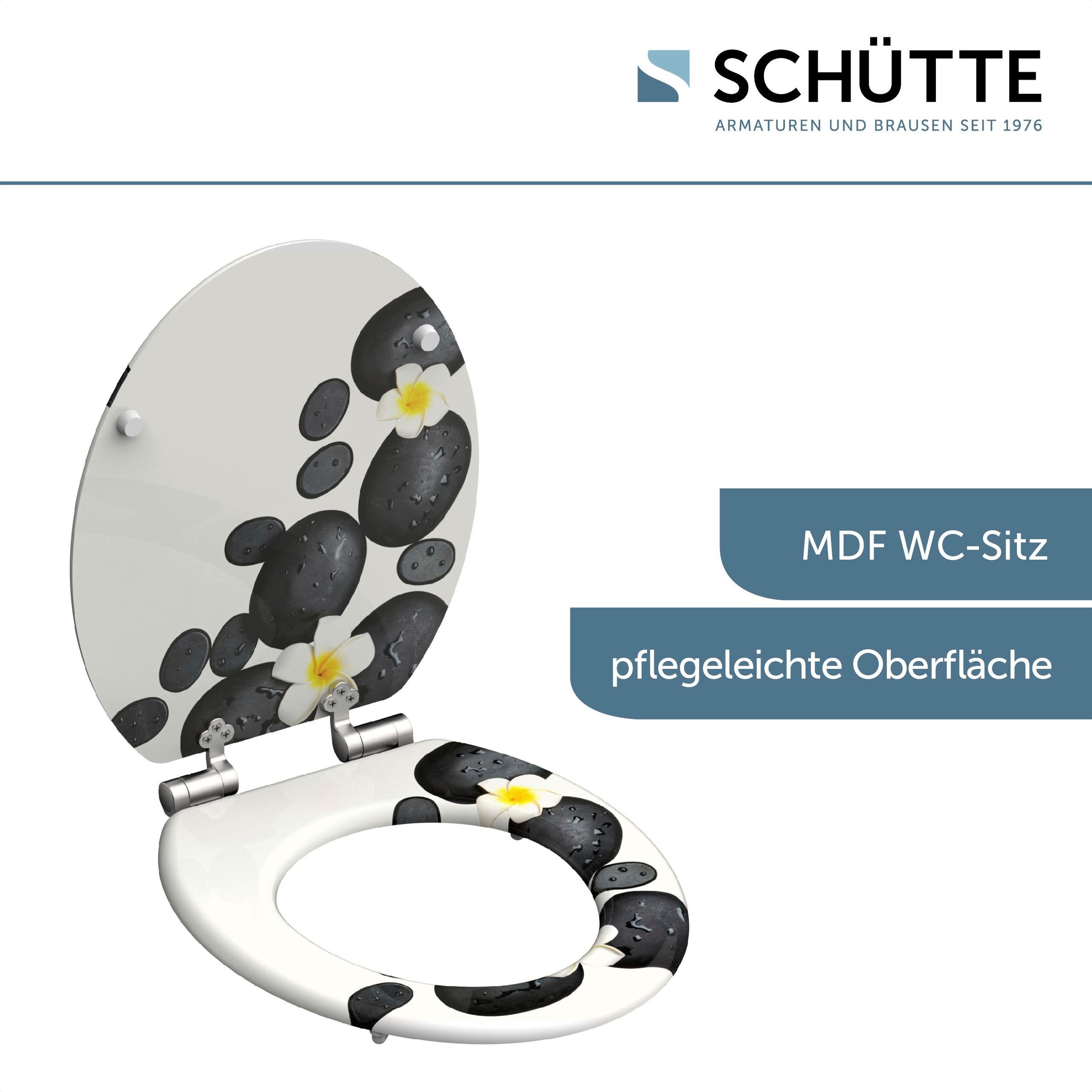 Schütte WC-Sitz »STONE DECORATION«, Toilettendeckel, mit Absenkautomatik