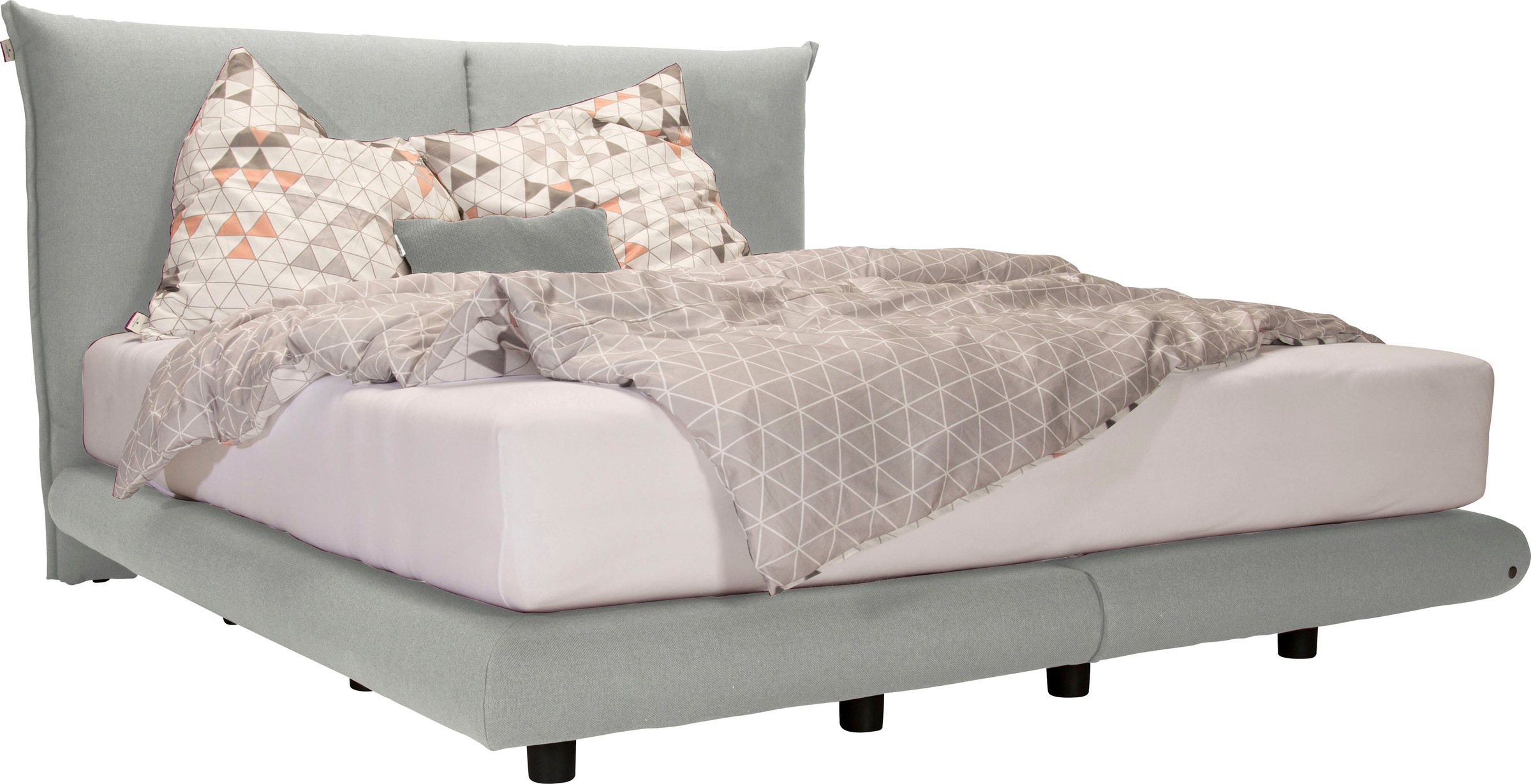 Bild von TOM TAILOR HOME Boxspringbett »SOHO PILLOW BOX«, in Schwebeoptik, Kopfteil in Kissenform, Höhe 120 cm