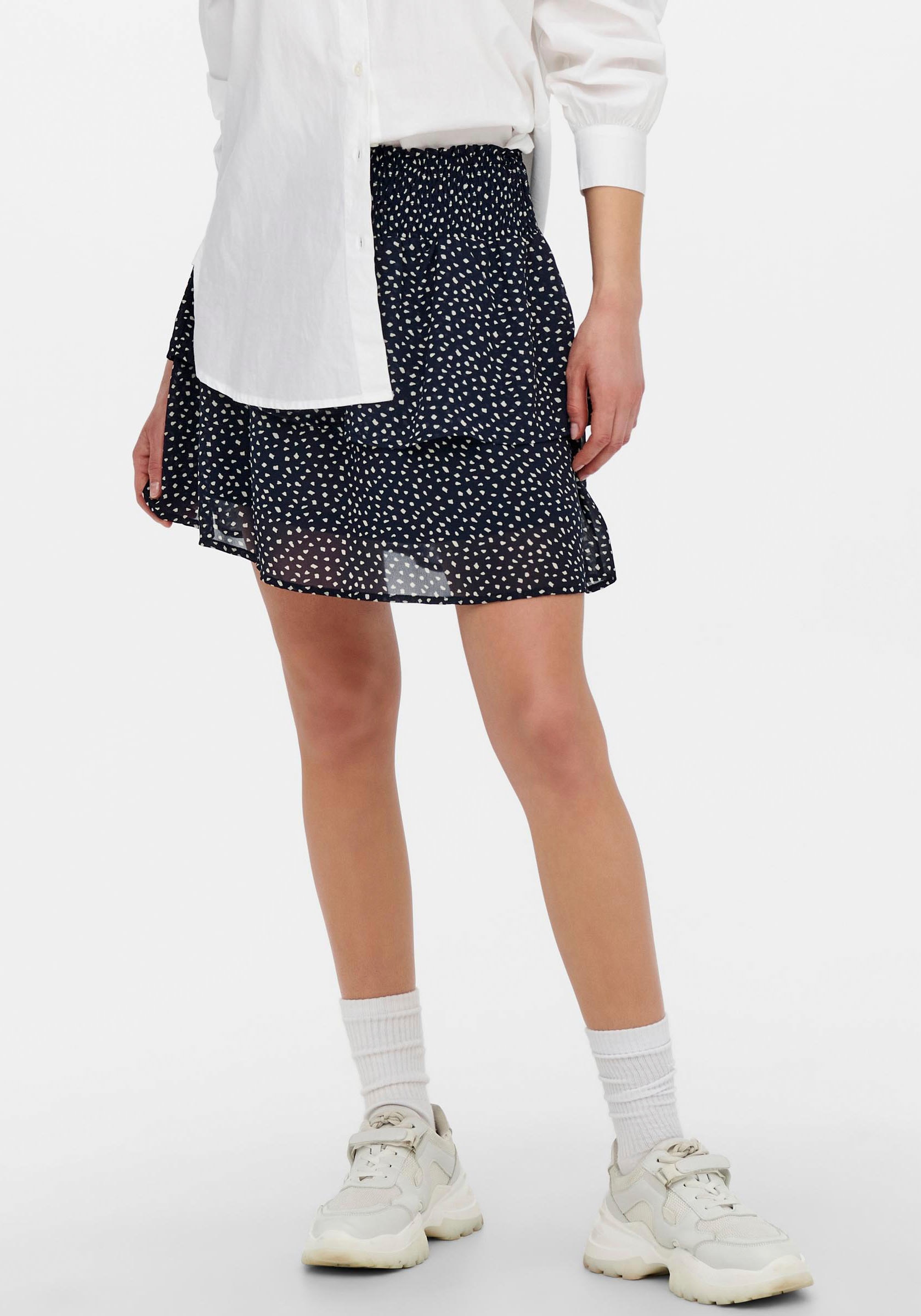 Minirock »ONLANN STAR LAYERED SMOCK SKIRT«