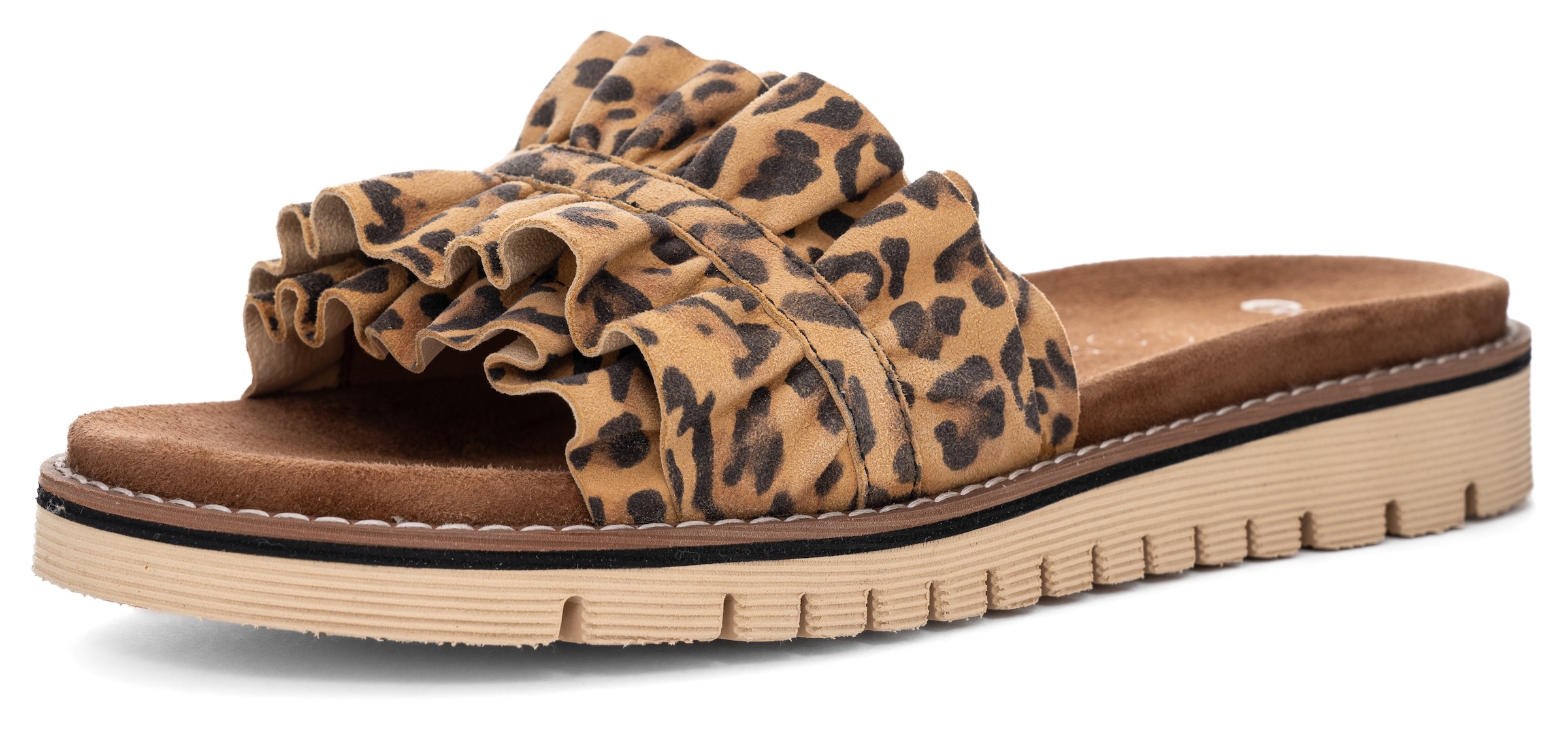 Ara Pantolette »KIENT«, Slides, Flats, Sandale mit geraffter Bandage