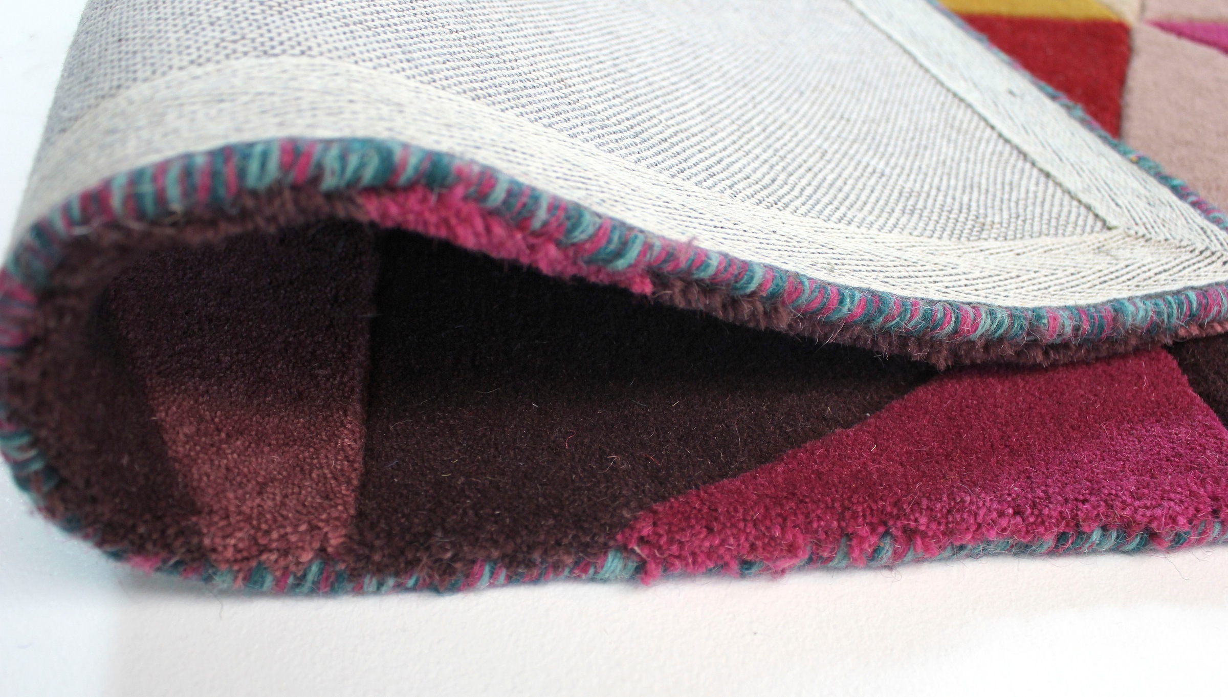 FLAIR RUGS Läufer »Falmouth«, rechteckig, 10 mm Höhe, 100% Wolle, aus Naturfaser, bunt, modern, Teppichläufer