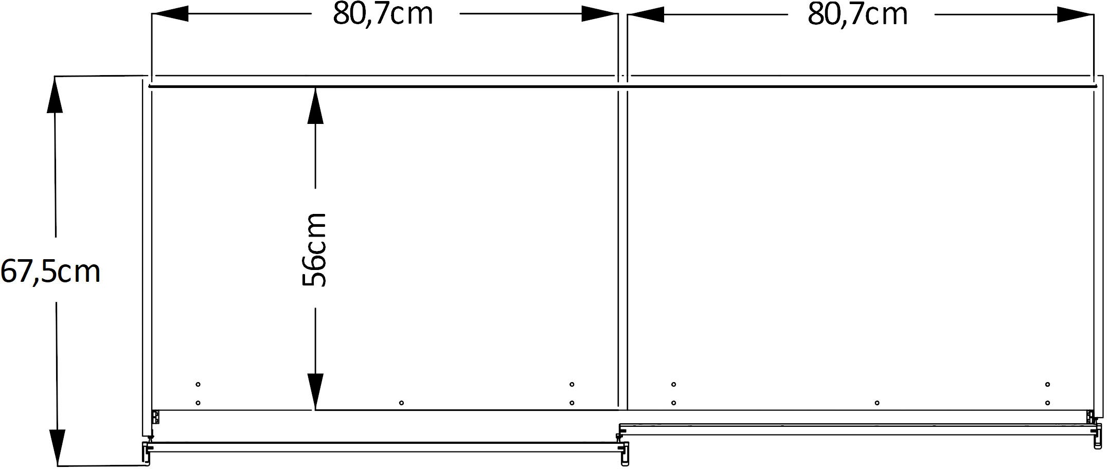 STAUD Schwebetürenschrank »Includo, Made in Germany« Mit Spiegeltüre und vier verschiedenen Ausstattungsvarianten