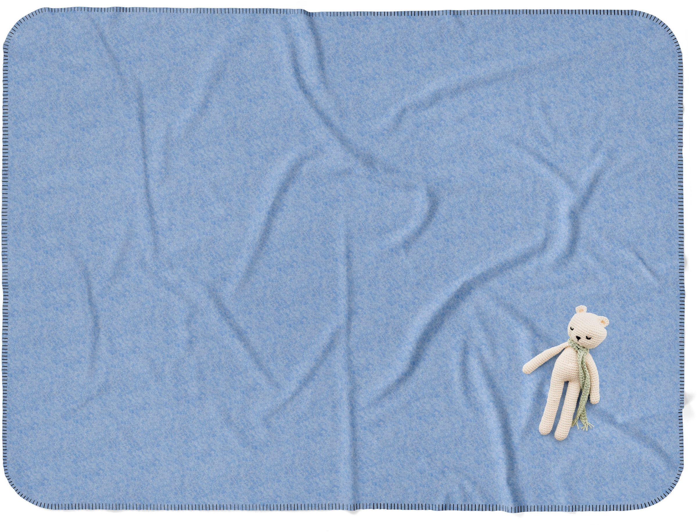 SETEX Wohndecke »Kuscheldecke«, mit Ziernaht in Melange-Optik, Kuscheldecke