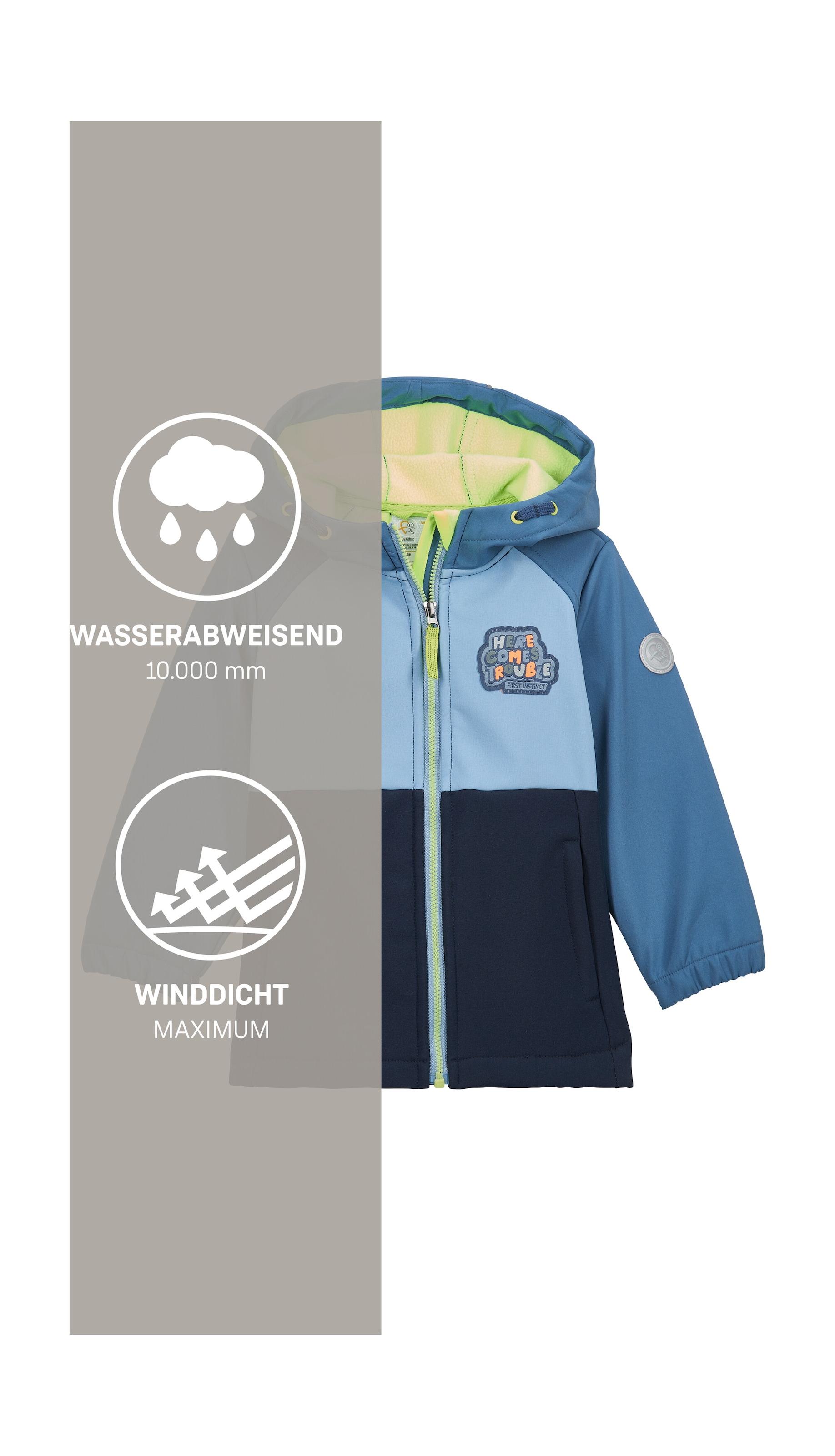 first instinct by killtec Softshelljacke »FIOS 4 MNS SFTSHLL JCKT« Wasserabweisende Softshelljacke mit Colourblock-Design