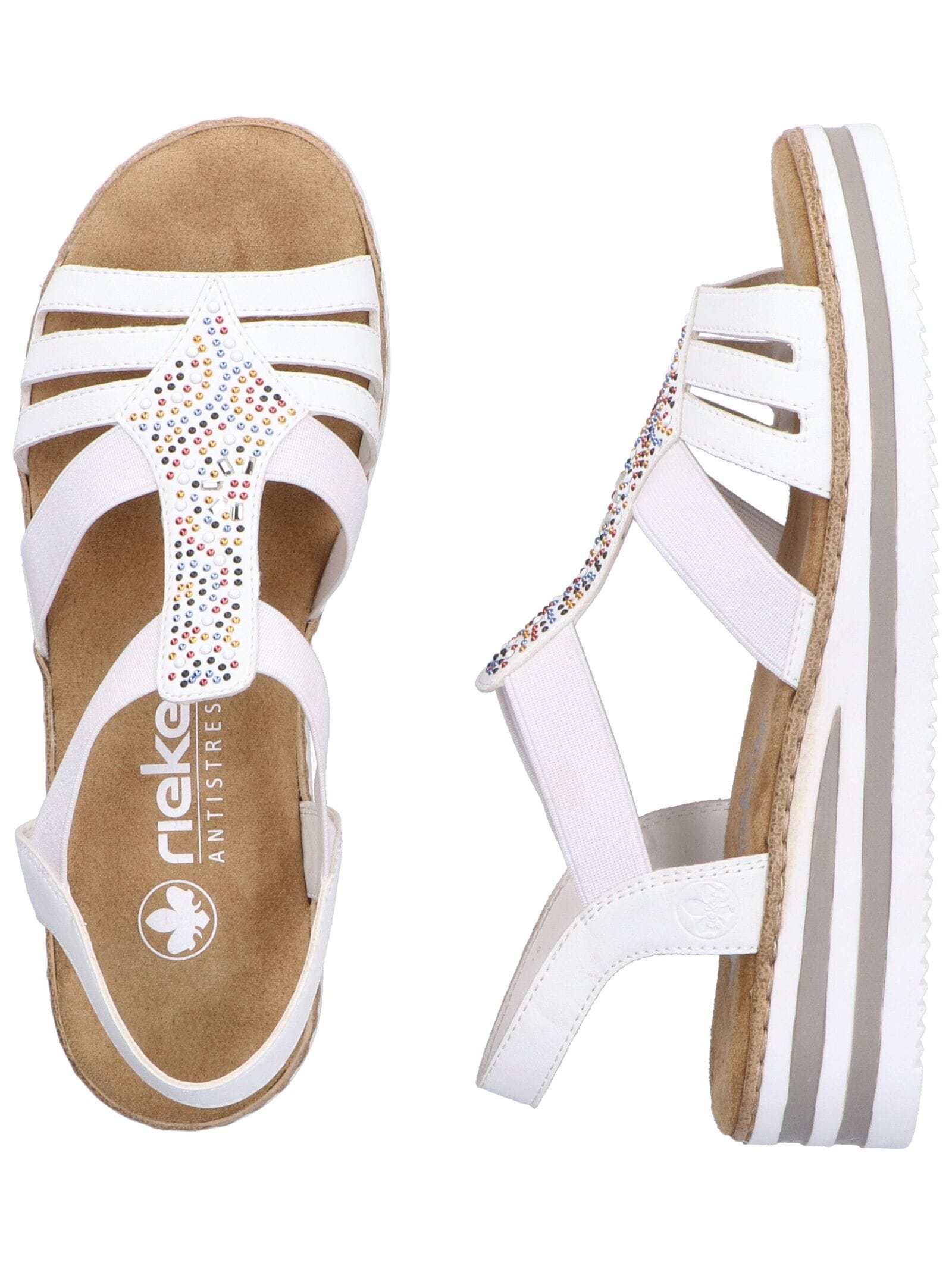Rieker Keilsandalette »Rieker Sandalen Lederimitat«