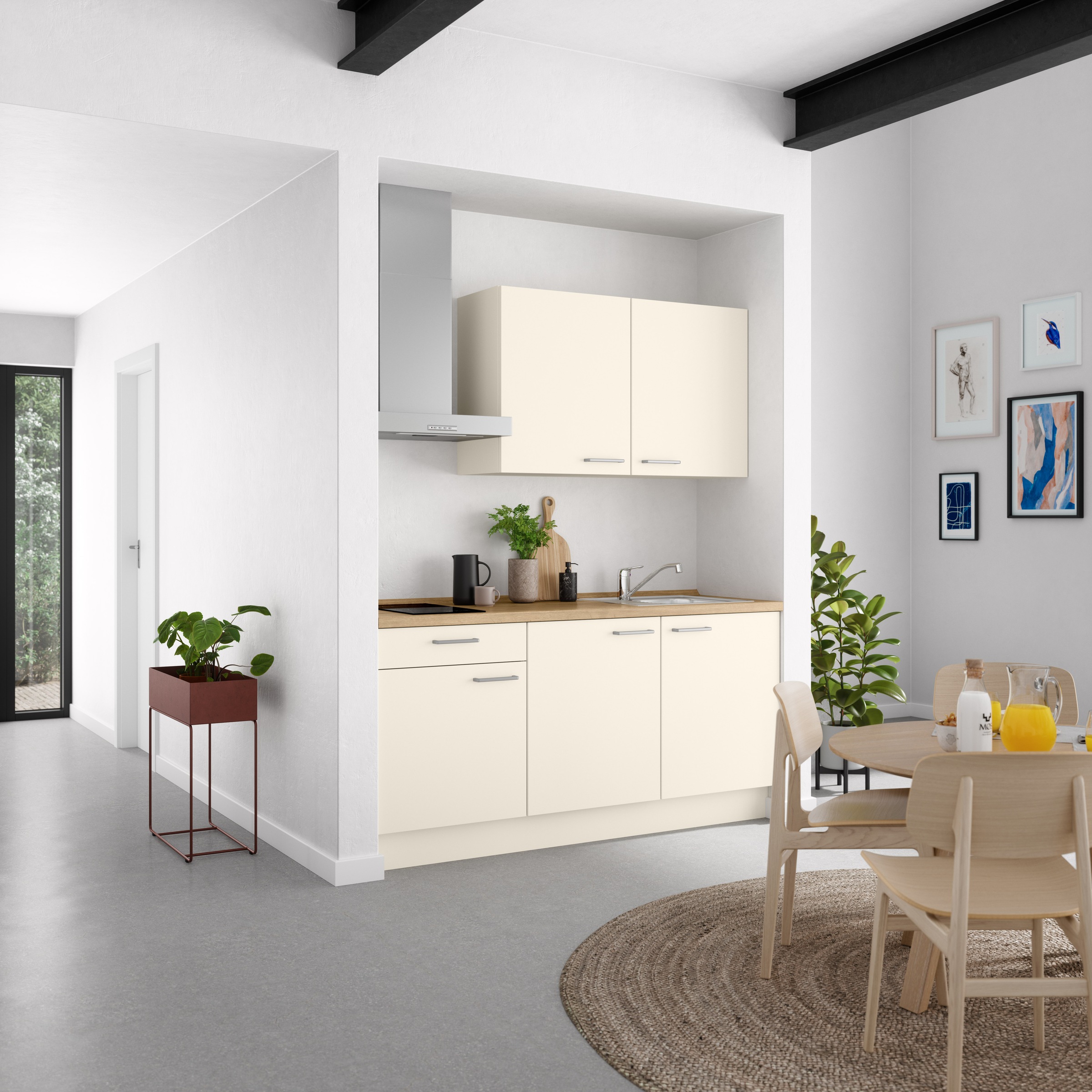 nobilia® Küchenzeile »"Touch I"«, vormontiert, Ausrichtung wählbar, Breite 180 cm, wahlw. mit E-Geräten