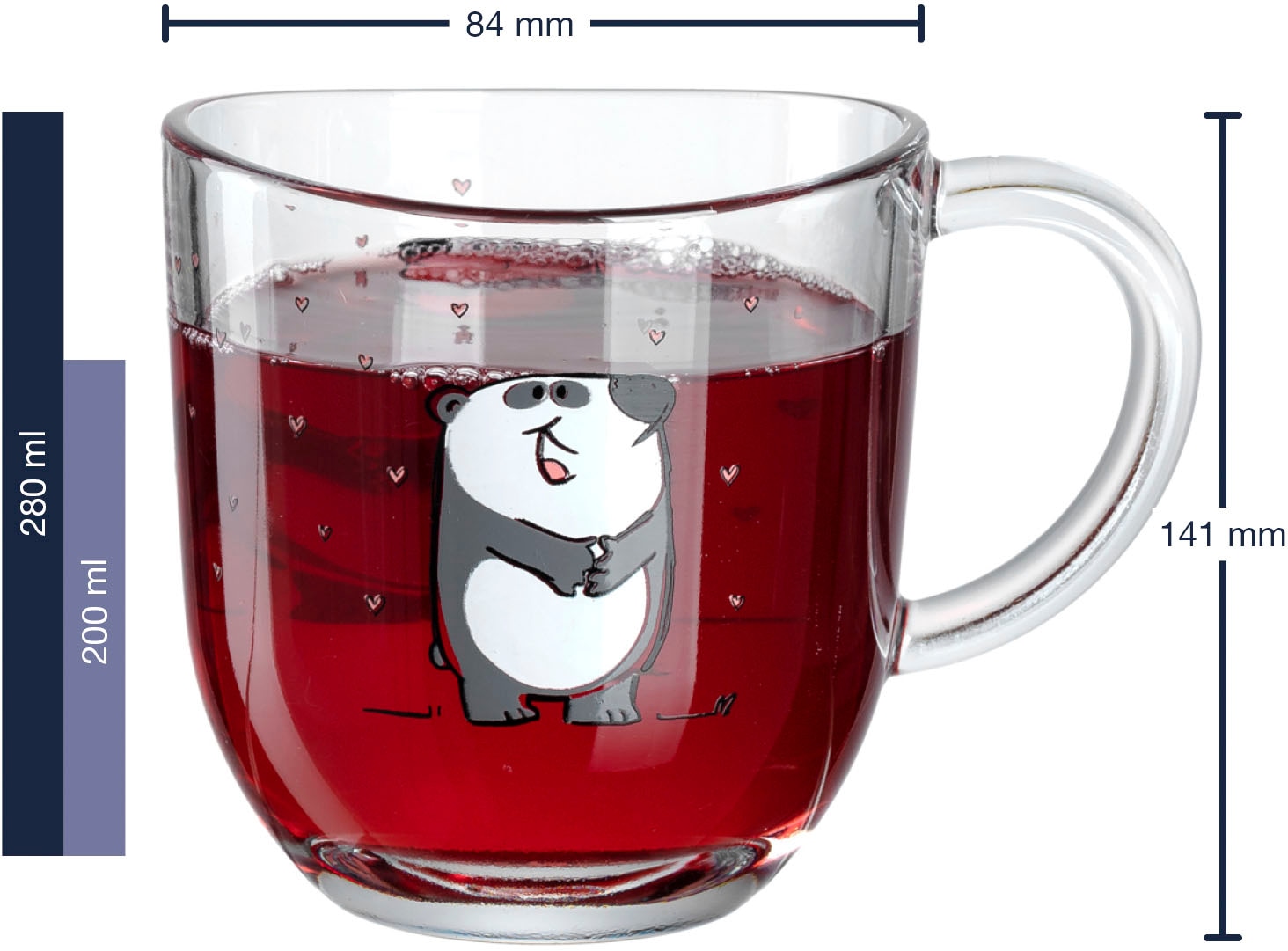 9. Bild von LEONARDO Tasse »BAMBINIPanda«, (Set, 6 tlg.), 280 ml, 6-teilig