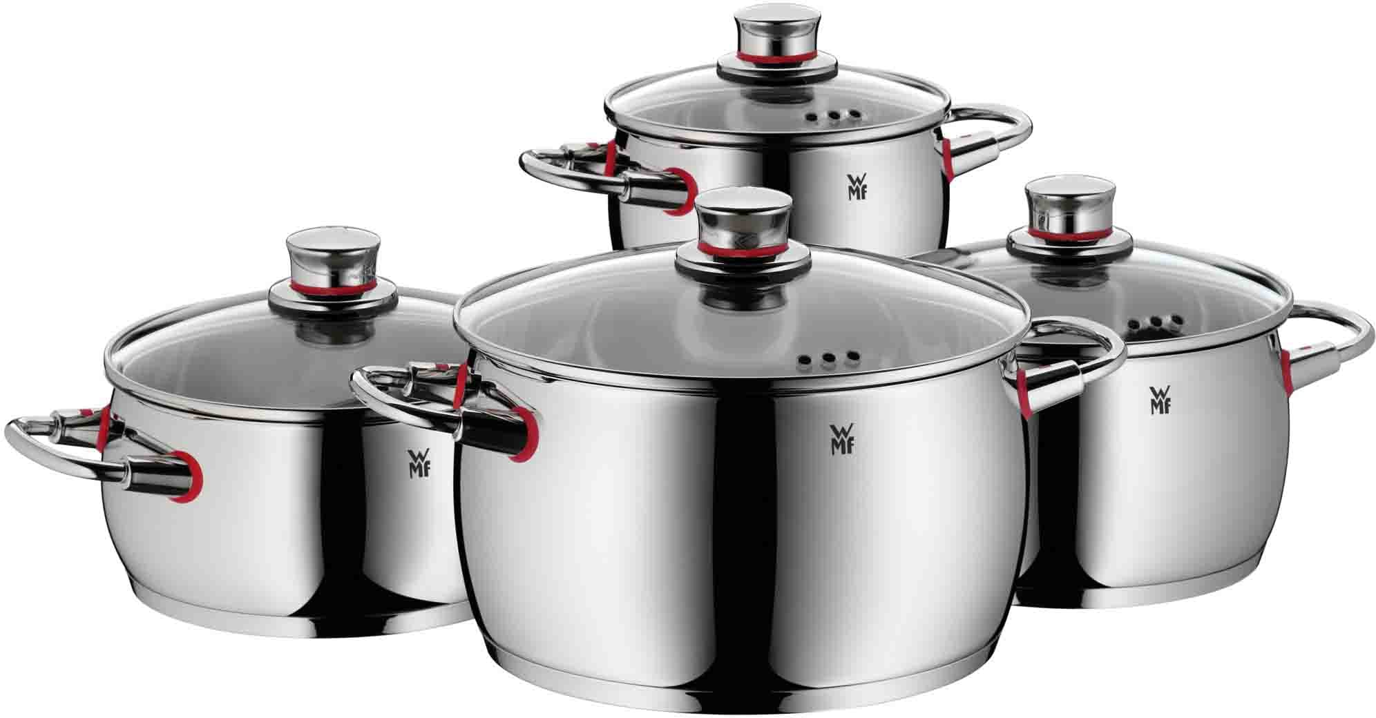 WMF Topf-Set »Quality One«, Cromargan® Edelstahl Rostfrei 18/10, (Set, 8 tl günstig online kaufen