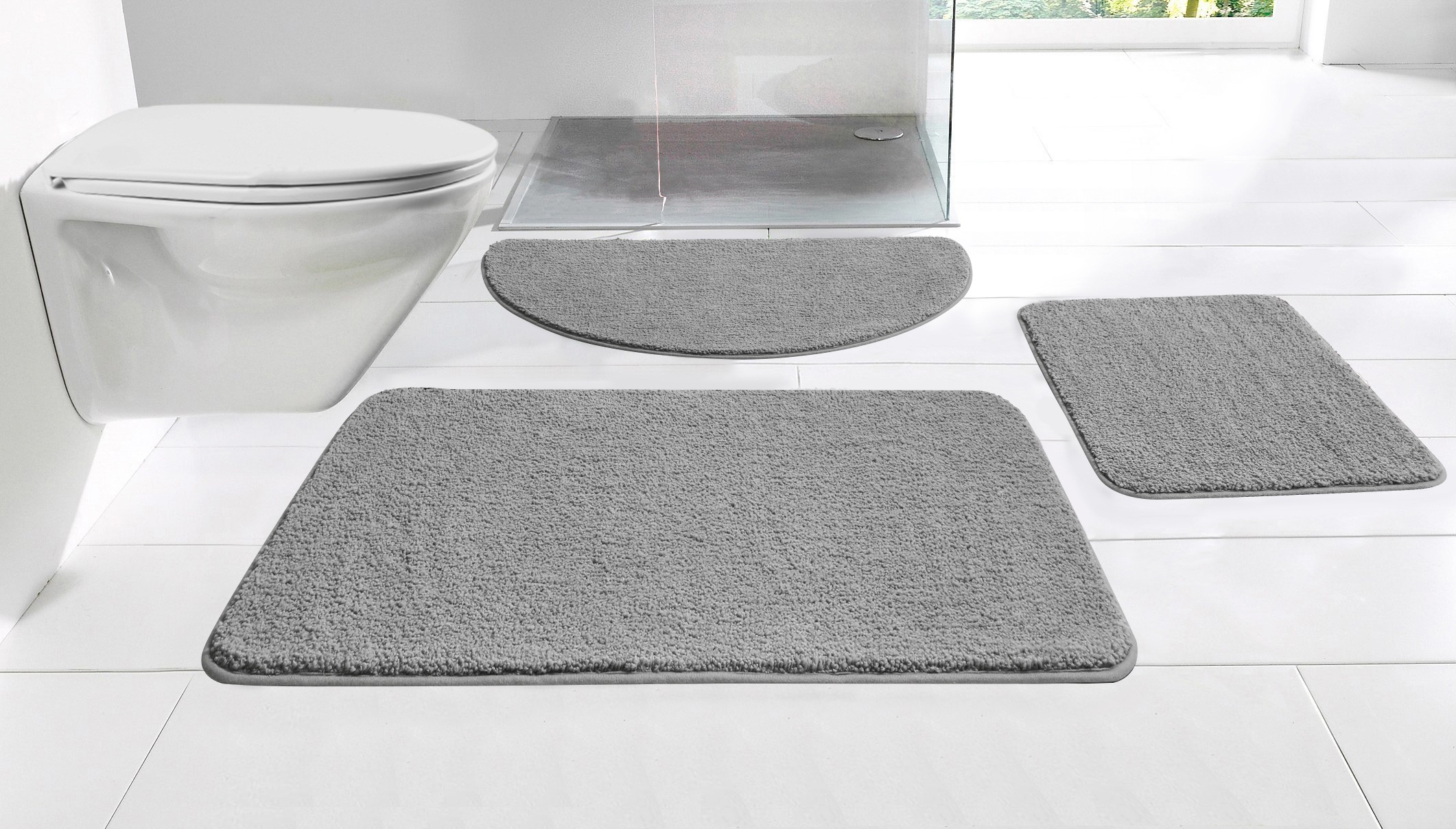 my home Badematte »Regona, Badteppich, Badvorleger, Badezimmer Teppich«, ru günstig online kaufen