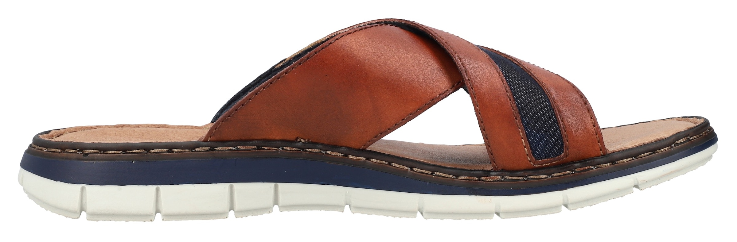 Rieker Pantolette, Sommerschuh, Strandschuh, Hausschuh mit weicher Innensohle