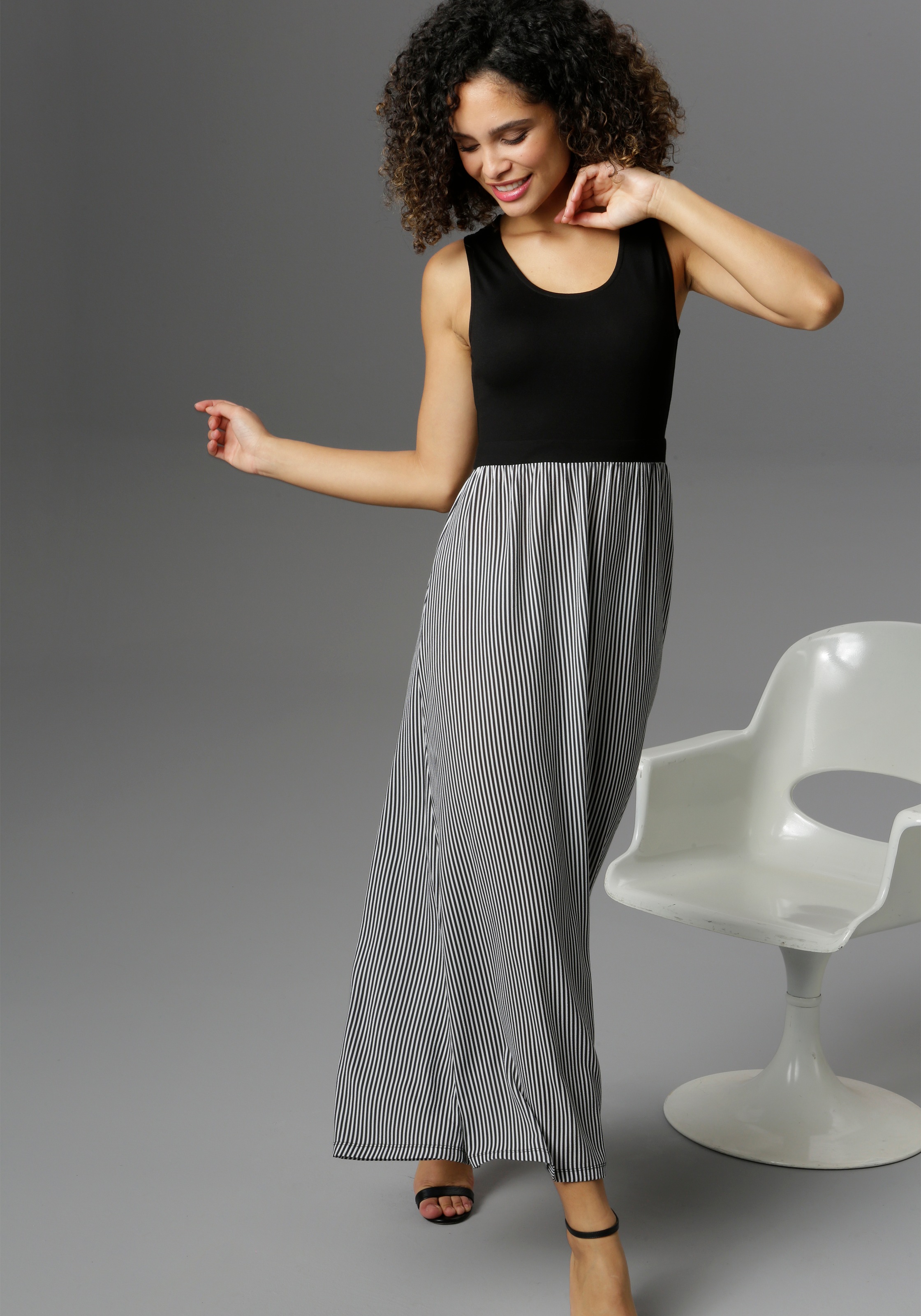 Aniston SELECTED Maxikleid, mit gestreiftem Rockteil kaufen