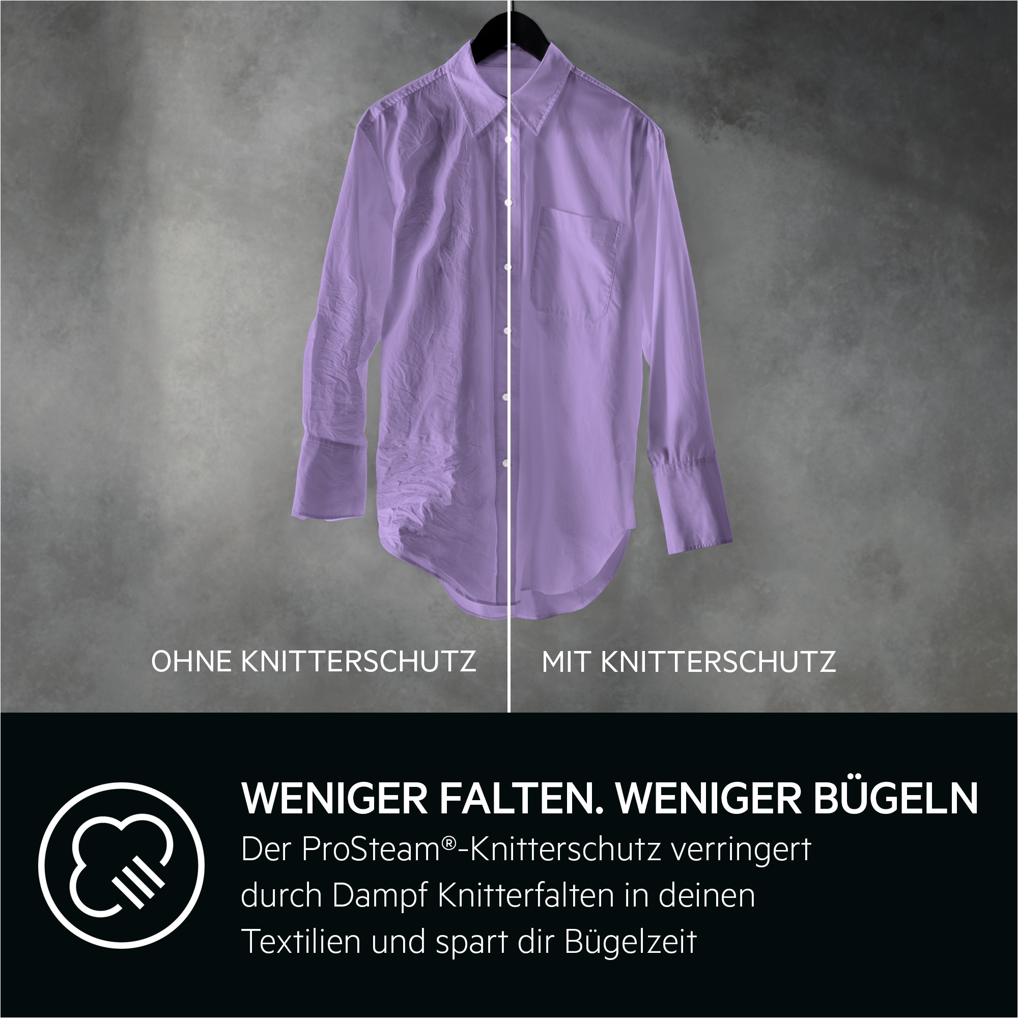 AEG Waschmaschine Toplader 7000 ProSteam® »LTR7A37STL« 7 kg 1300 U/min ProSteam®: Auffrischen mit Dampf statt Waschen und 96 % Wasser sparen