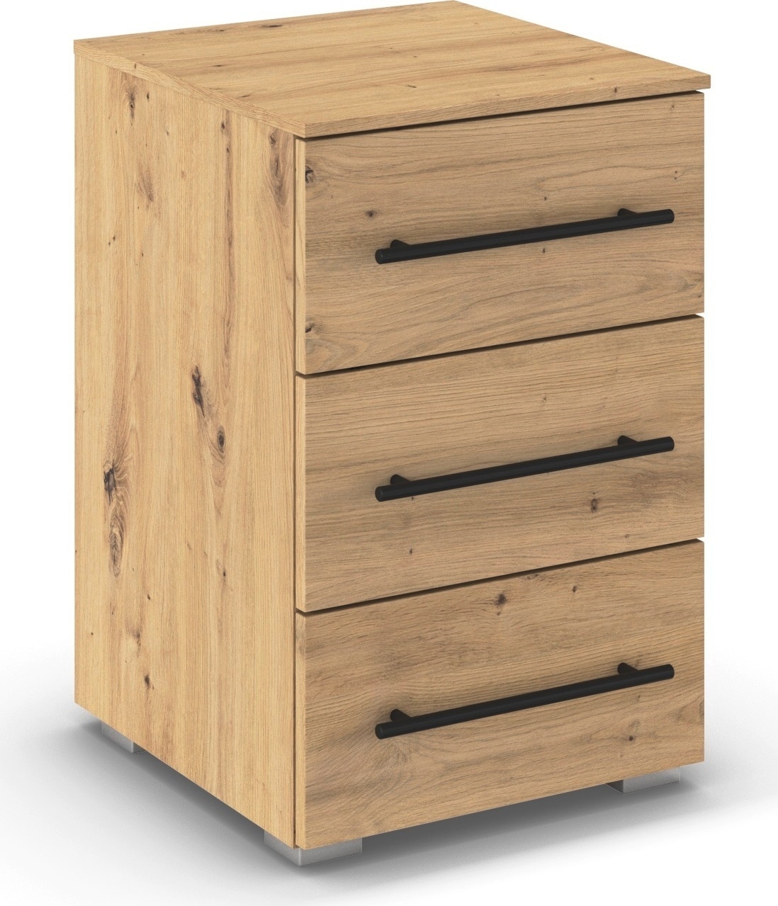 rauch Nachtkommode »Nachttisch Nachtkonsole AVOLA in Dekorfront« Breite 40 cm inkl. Soft-Close-Funktion,  mit 3 geräumigen Schubladen für viel Stauraum MADE IN GERMANY