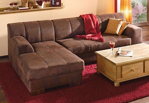 Home affaire Ecksofa »Falk klare Linien, elegant und zeitlos, L-Form« mit F günstig online kaufen