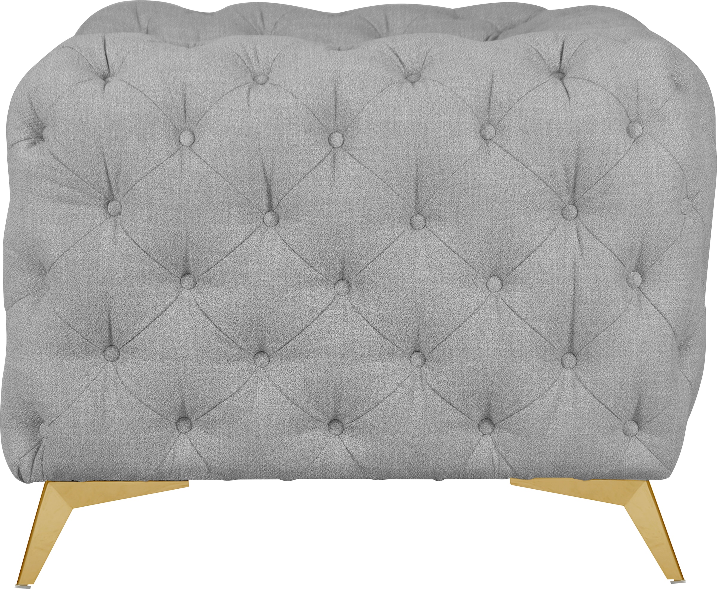 Leonique Chesterfield-Sessel »Glynis Sessel«, aufwändige Knopfheftung, moderne Chesterfield Optik, Fußfarbe wählbar