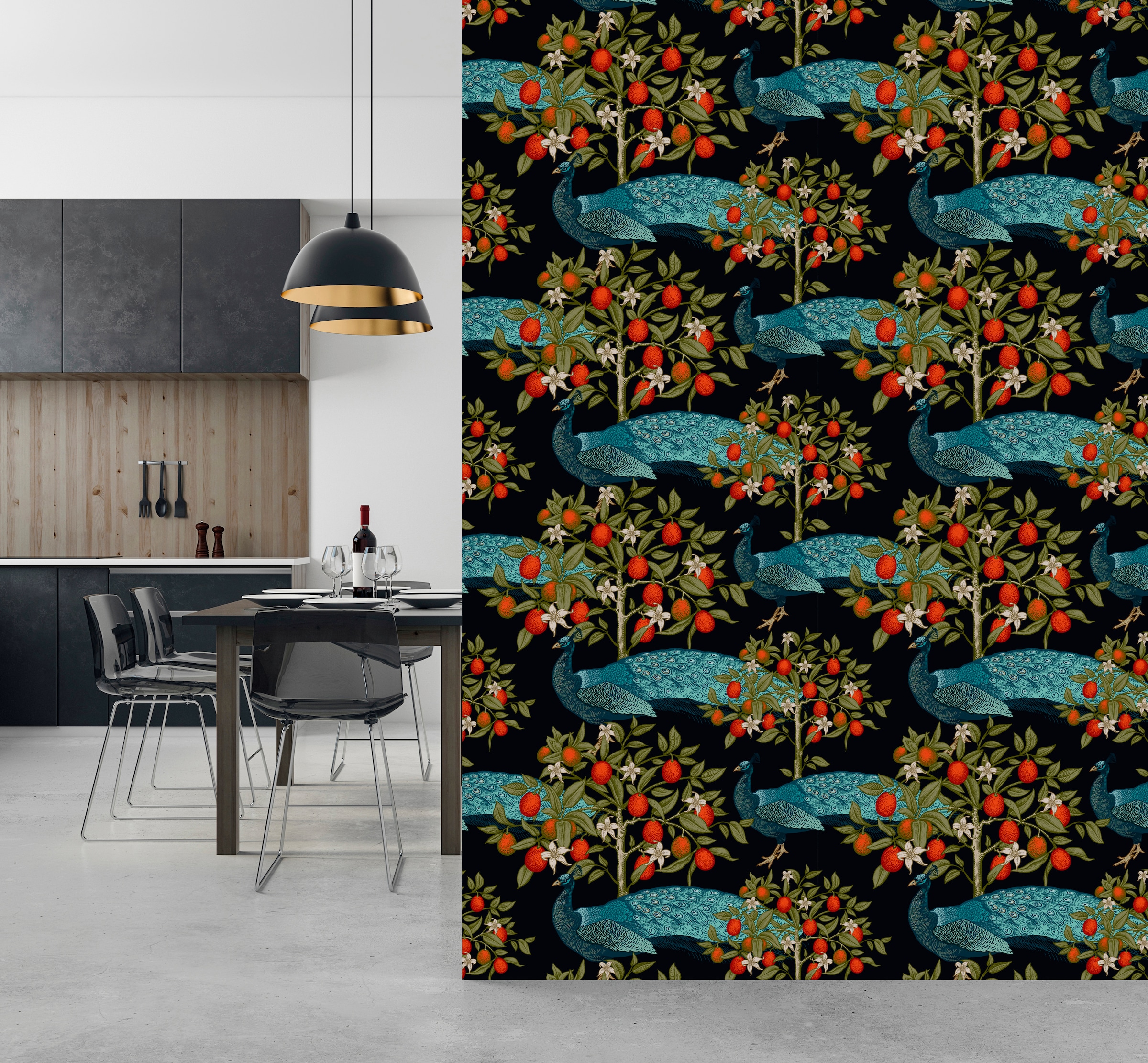 queence Vinyltapete »Isabell« Motiv | bedruckt | botanisch | geblümt | gemustert | natürlich glatt 90x250cm, selbstklebend, kinderleichte Anbringung, , Sticker