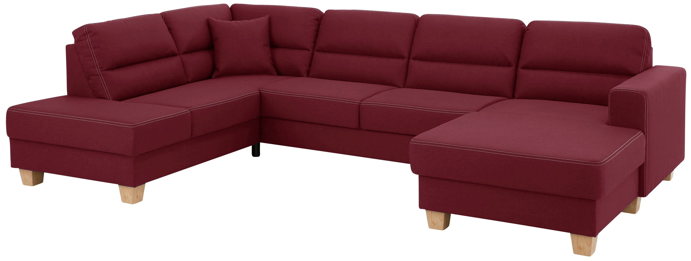 Home affaire Wohnlandschaft »Navan, komfortabel mit viel Platz, U-Form« wah günstig online kaufen