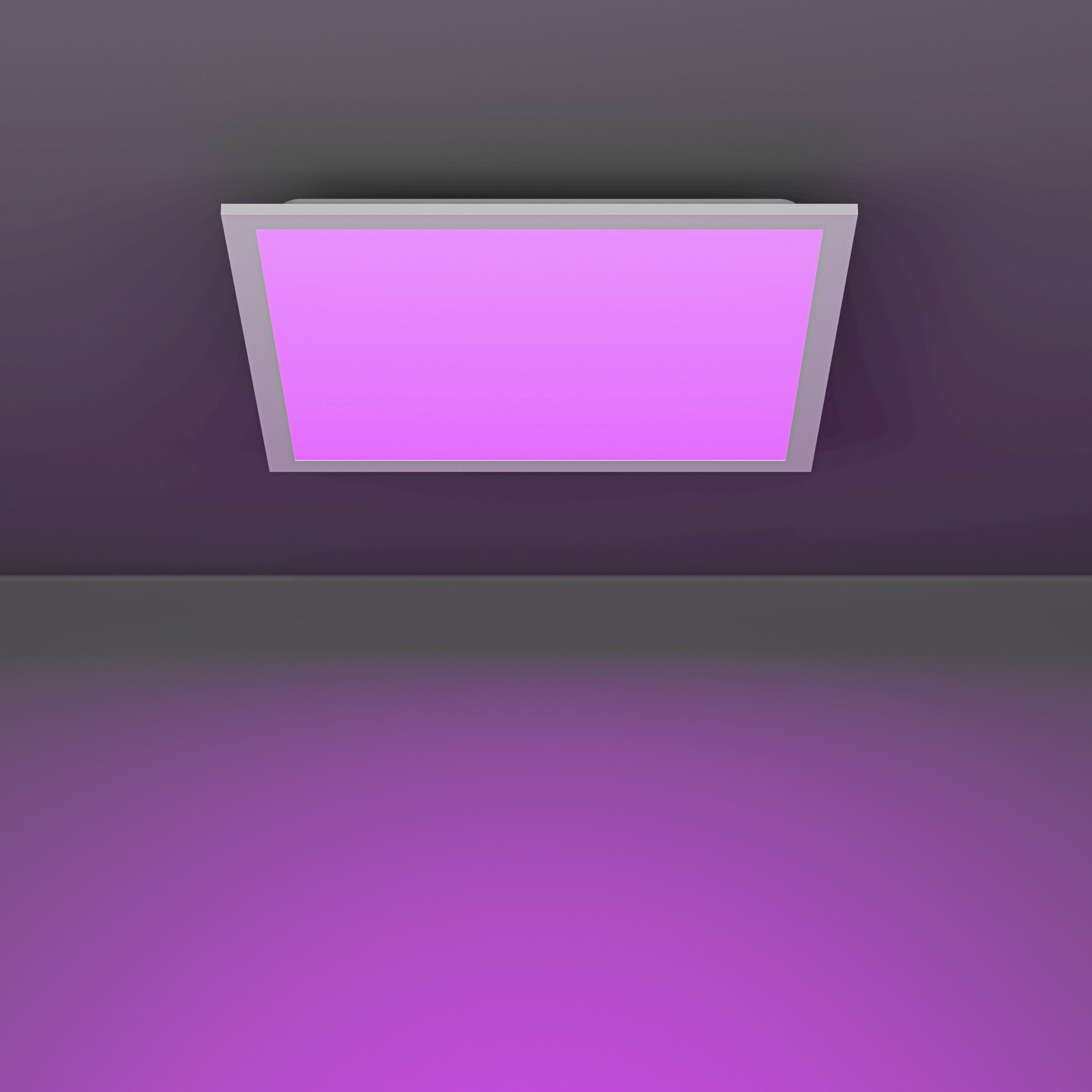 EGLO LED Deckenleuchte »MORADILLO-Z Deckenlampe - Stahl - LED - 19W - IP20« LED-Modul 1 Stk. Kaltweiß | Neutralweiß | RGB | Warmweiß Wohzimmerlampe, Esszimmerlampe, Schlafzimmer, L39,3 x B39,3 x H6,1 cm