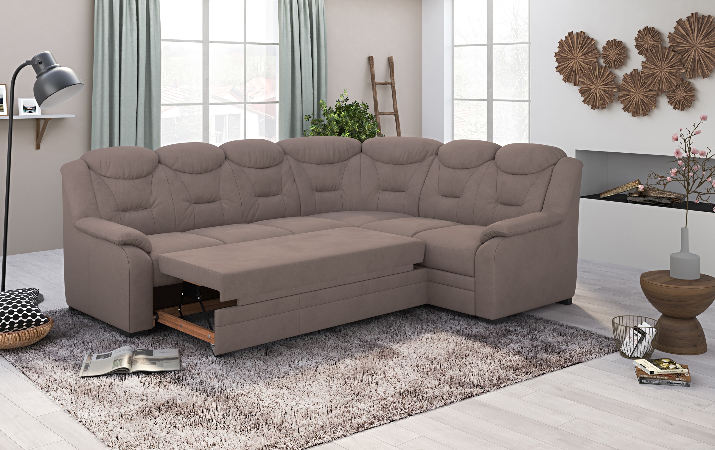 COTTA Ecksofa »Marcus L-Form«, wahlweise mit Bettfunktion & Stauraum