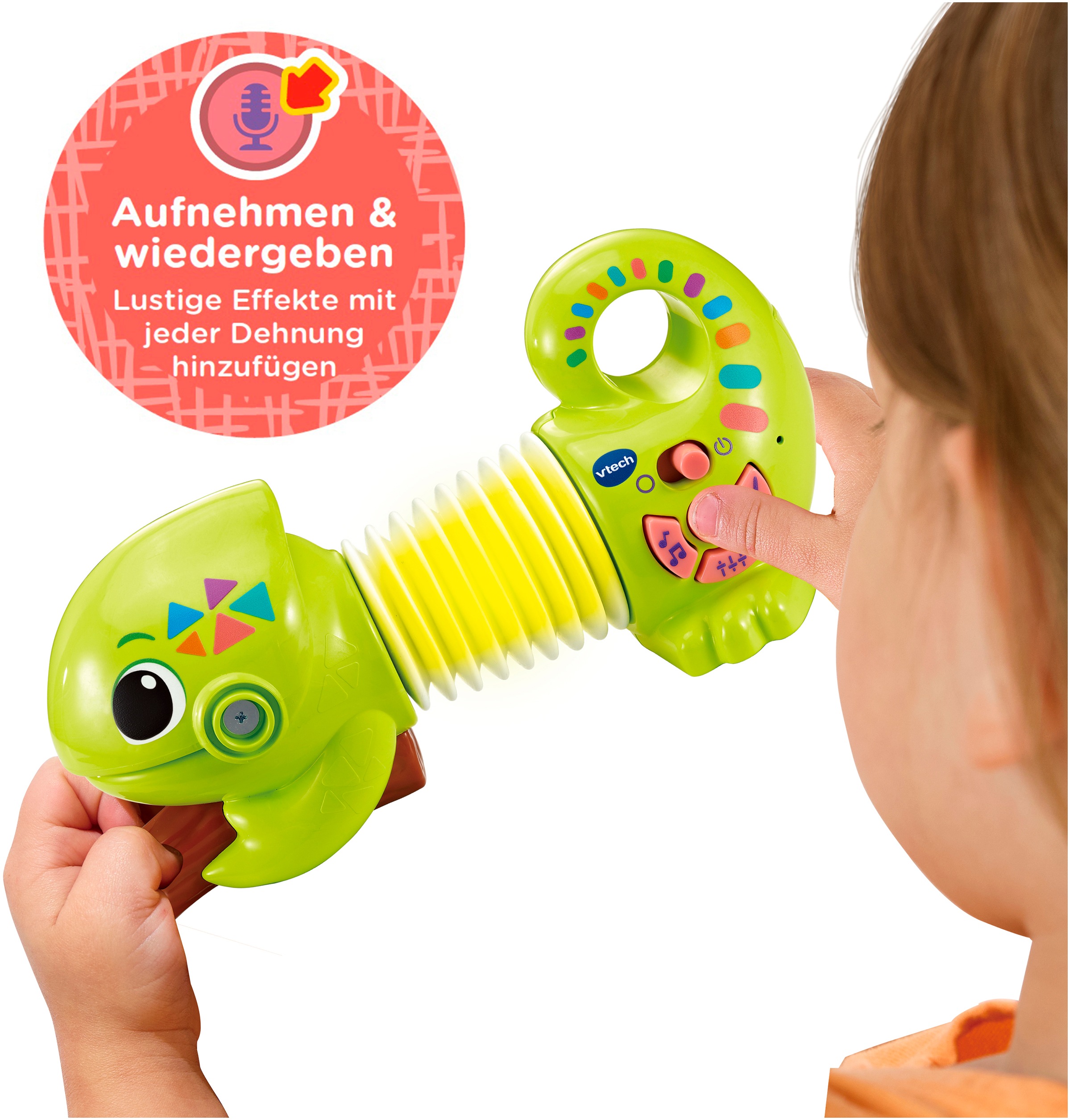 Vtech® Lernspielzeug »Ziehspaß-Chamäleon Carlo« mi Licht und Sound