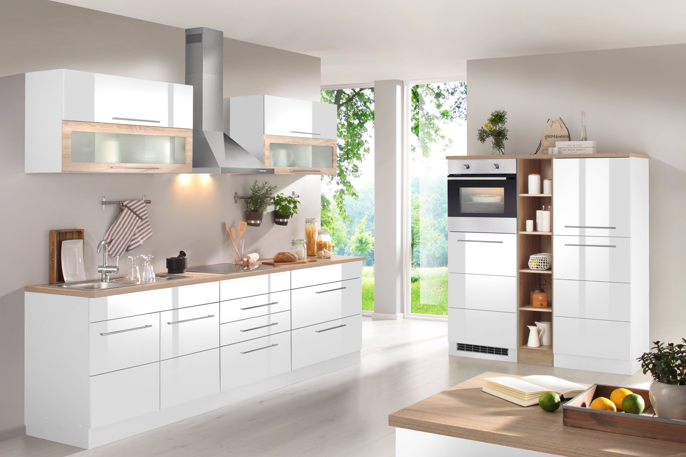 KOCHSTATION Küchenzeile »KS-Wien« Breite 430 cm, wahlweise mit E-Geräten un günstig online kaufen