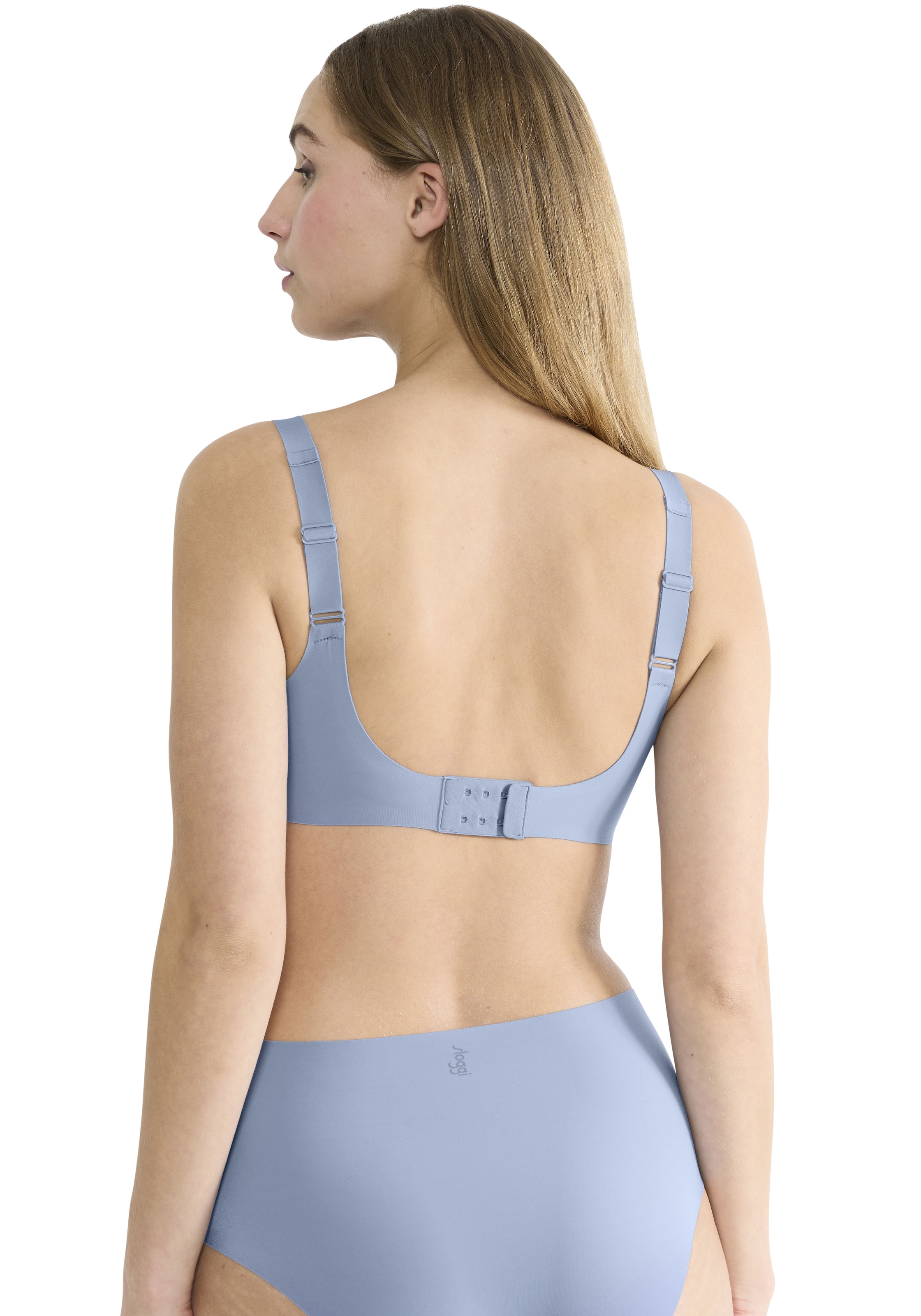 sloggi Soft-BH »ZERO Feel 2.0«, nahtlos, herausnehmbaren Pads, V-Ausschnitt, breite Träger, Microfaser