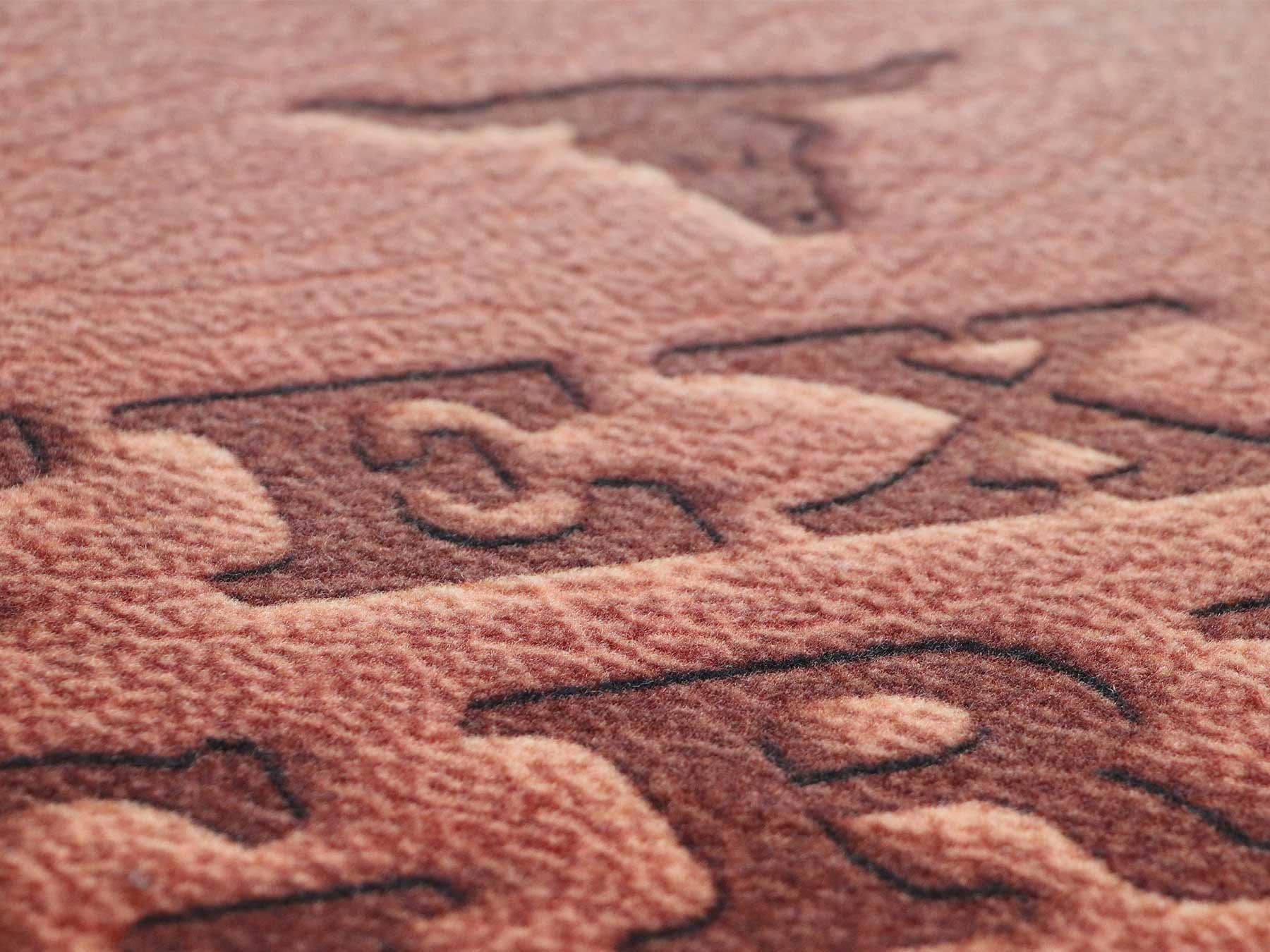 Primaflor-Ideen in Textil Fußmatte »BBQ Grillunterlage TEXAS, Made in Belgium«, rechteckig, 5 mm Höhe, Grillmatte ideal als Bodenschutz, mit Spruch, rutschhemmend, waschbar