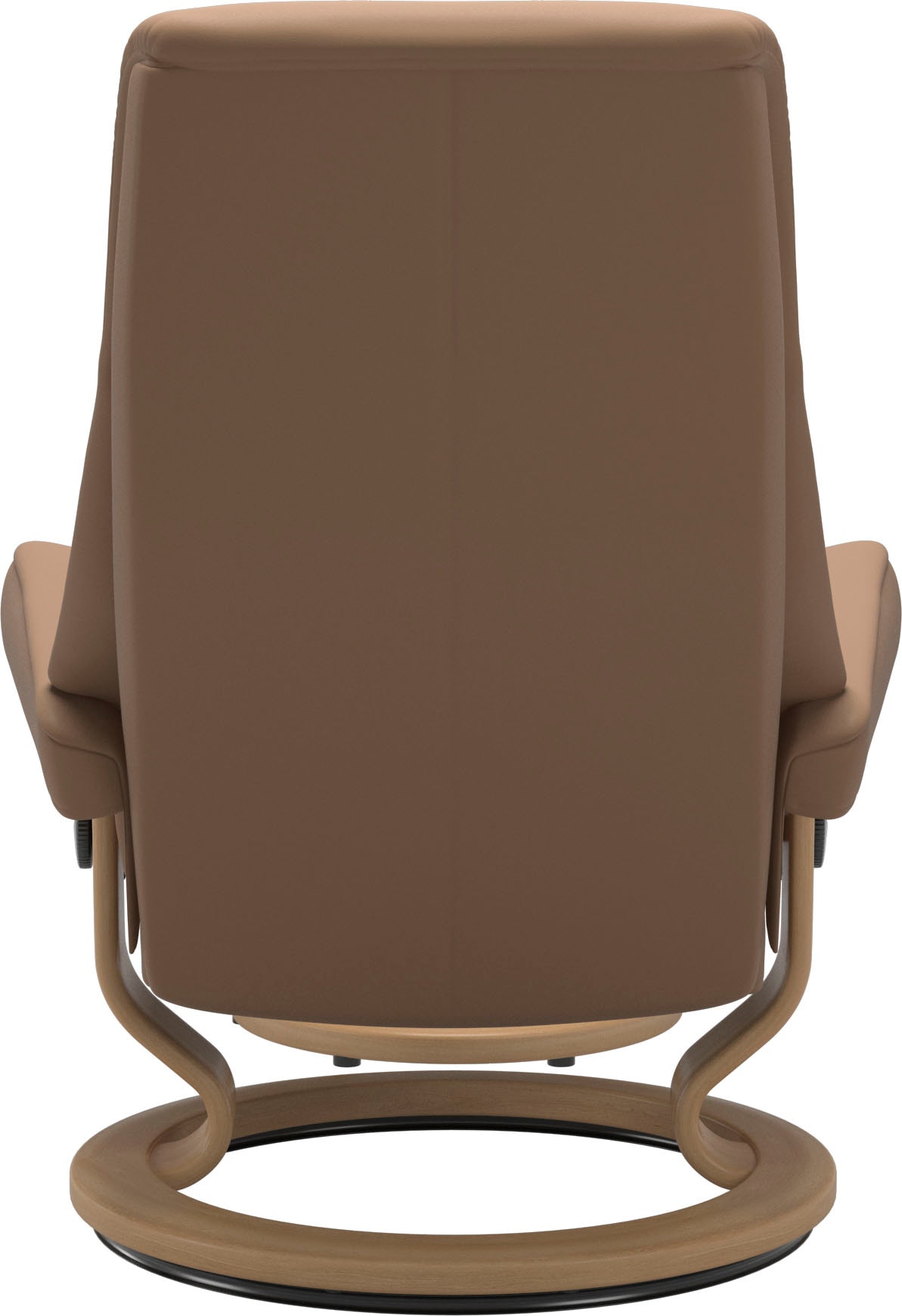 Stressless® Relaxsessel »View«, (Set, mit auf Größe bestellen Eiche Relaxsessel mit Hocker), Raten Classic M,Gestell Base