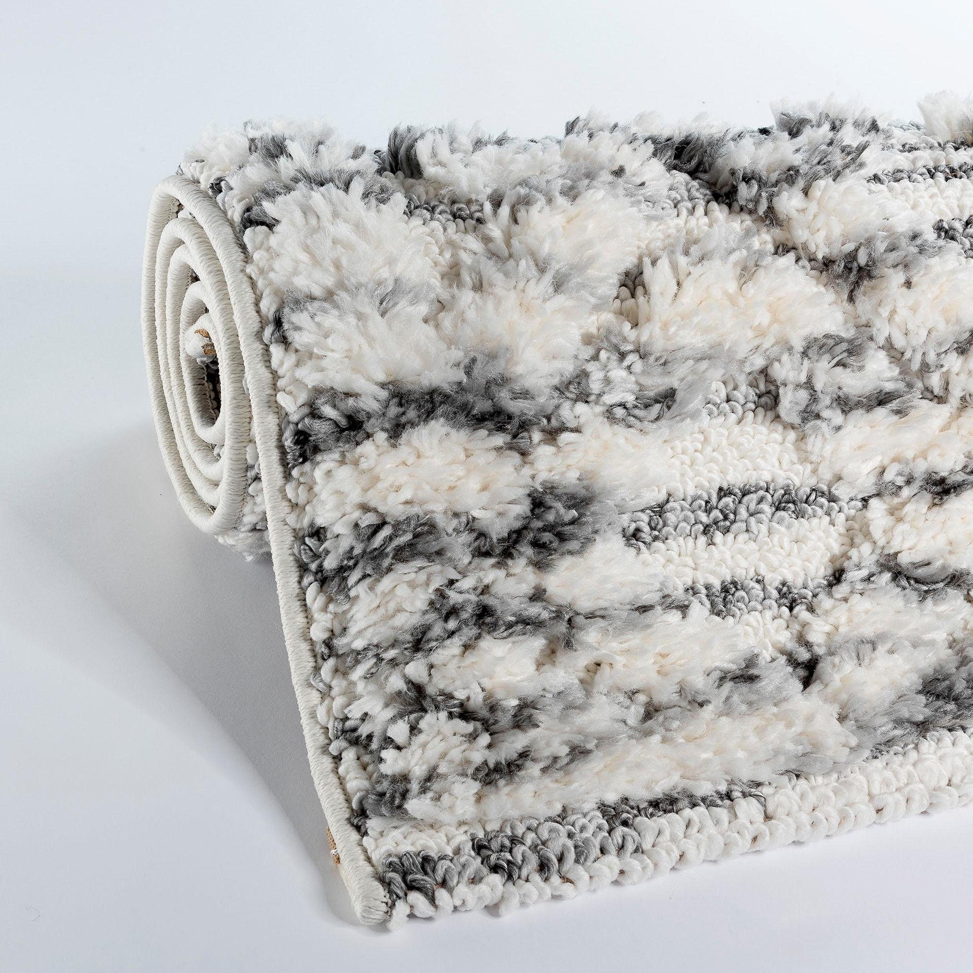 Sehrazat Hochflor-Teppich »Bahama 8816«, rechteckig, 30 mm Höhe, Hoch-Tief-Struktur, Wohnzimmer