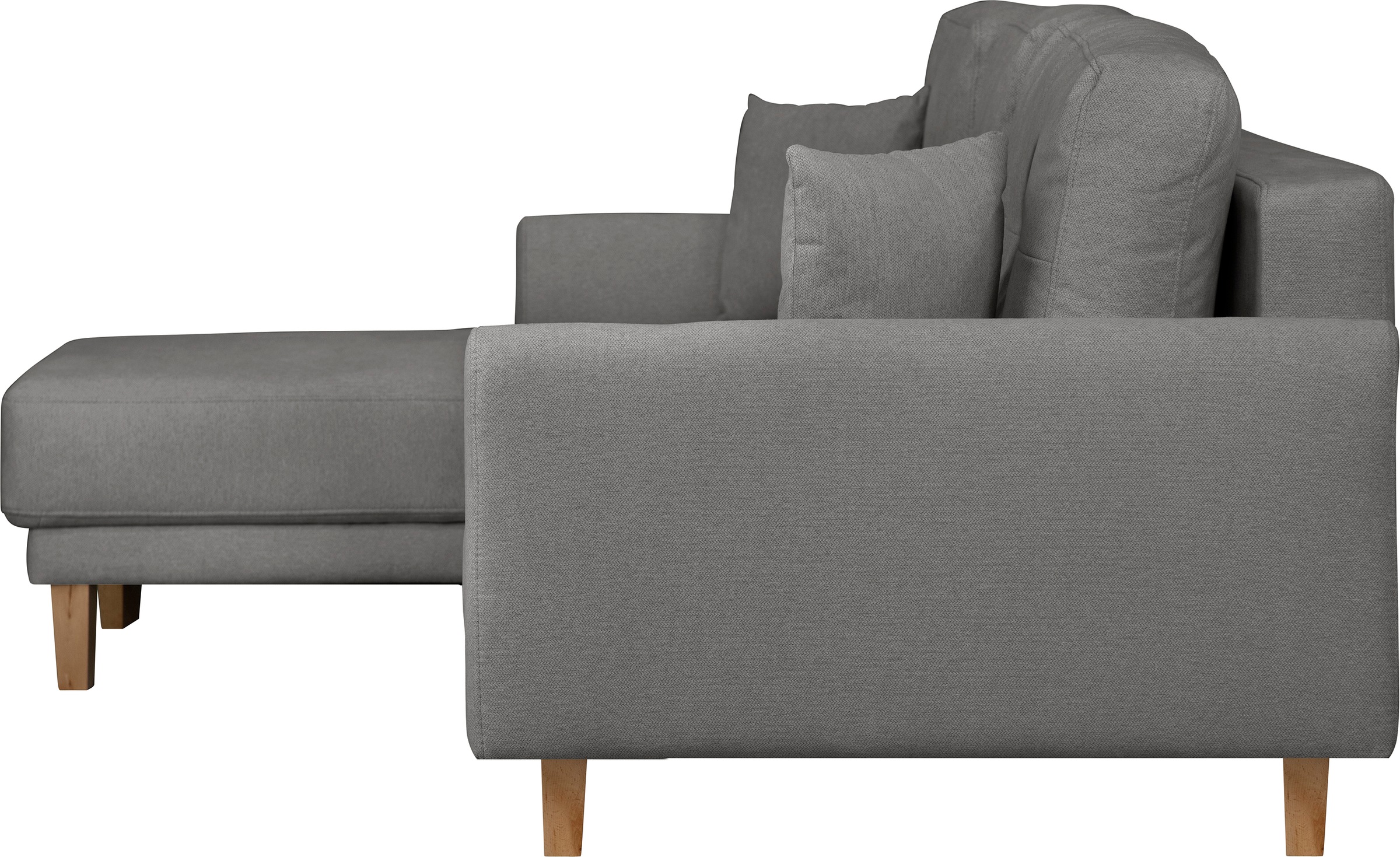 Home affaire Ecksofa »TRIPLO optionale Schlafsofa mit Bettkasten, Maße B/T/H: 234/164/89 cm«, L-Form wahlweise mit Bettfunktion - Liegefläche 132x210 cm