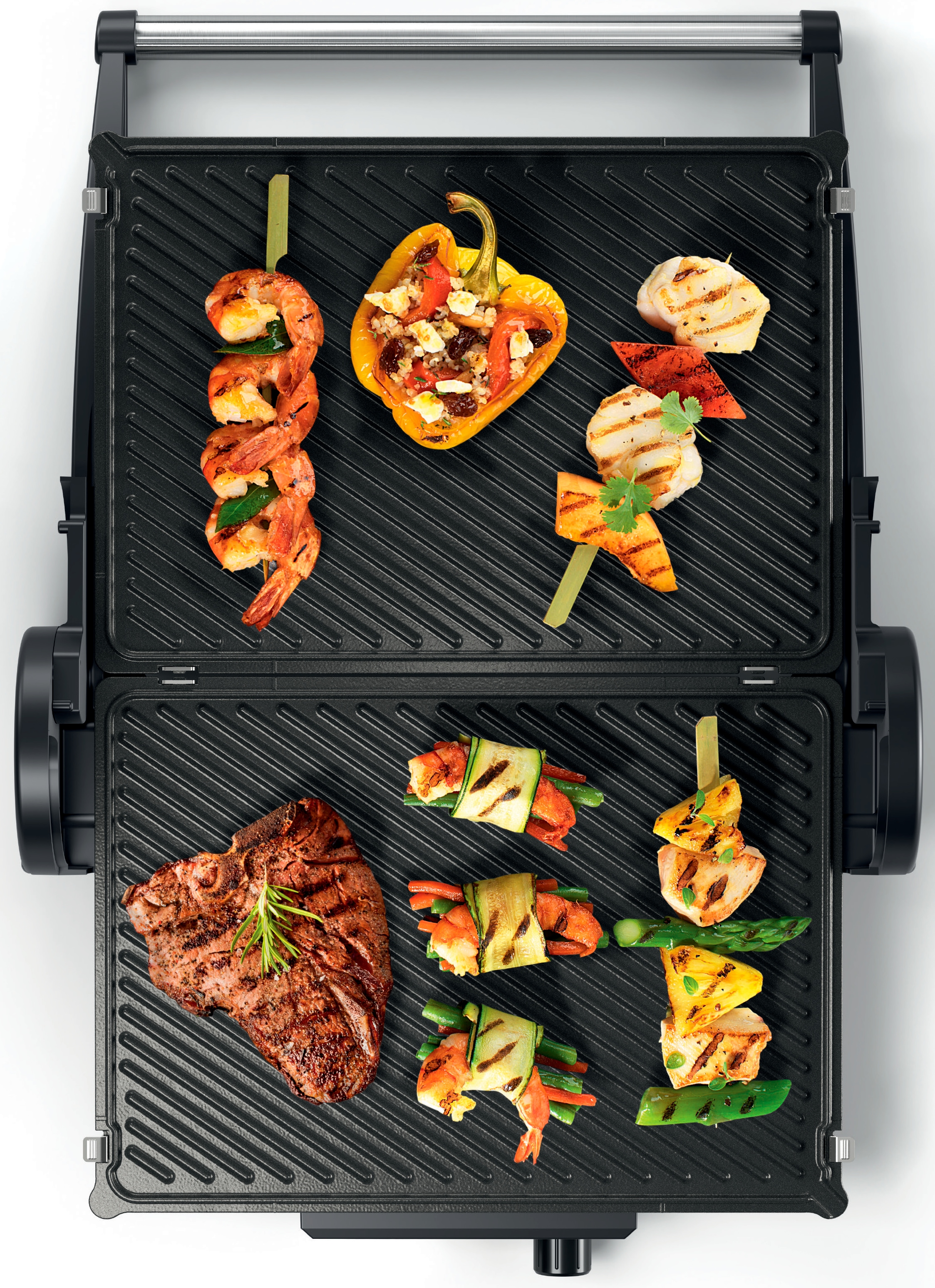 BOSCH Kontaktgrill »TCG4104 rot«, 2000 W