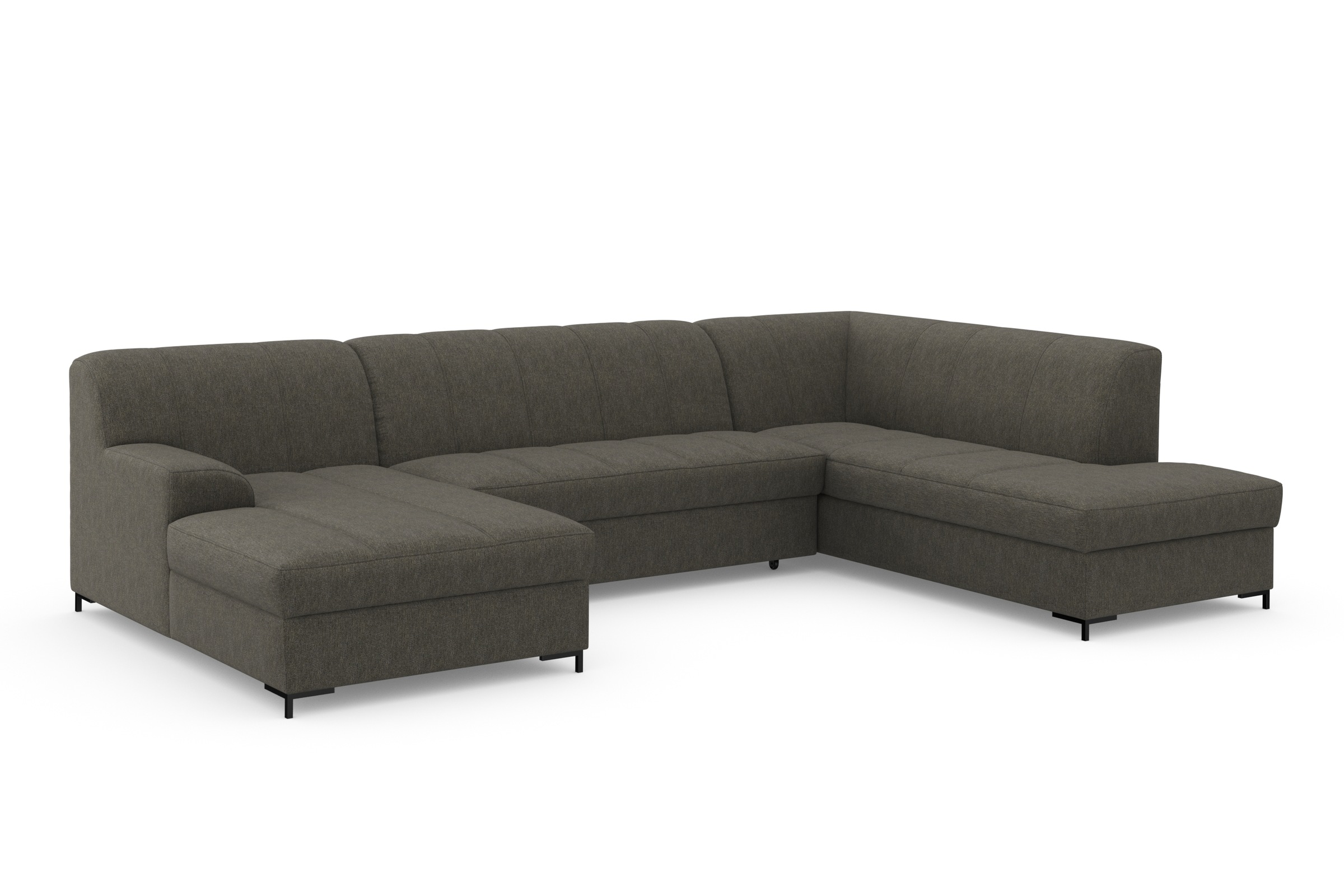 INOSIGN Wohnlandschaft »Balme, moderne Formensprache, zeitloses Design, U-Form«, Inkl. Zierkissen, wahlweise mit Bettfunktion
