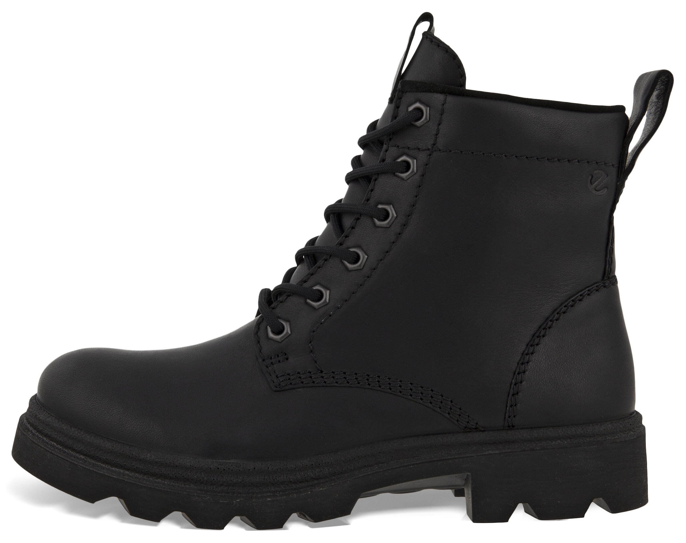 Ecco Schnürboots »GRAINER W«, Stiefelette, Winterboots, Blockabsatz, mit Schurwollfutter
