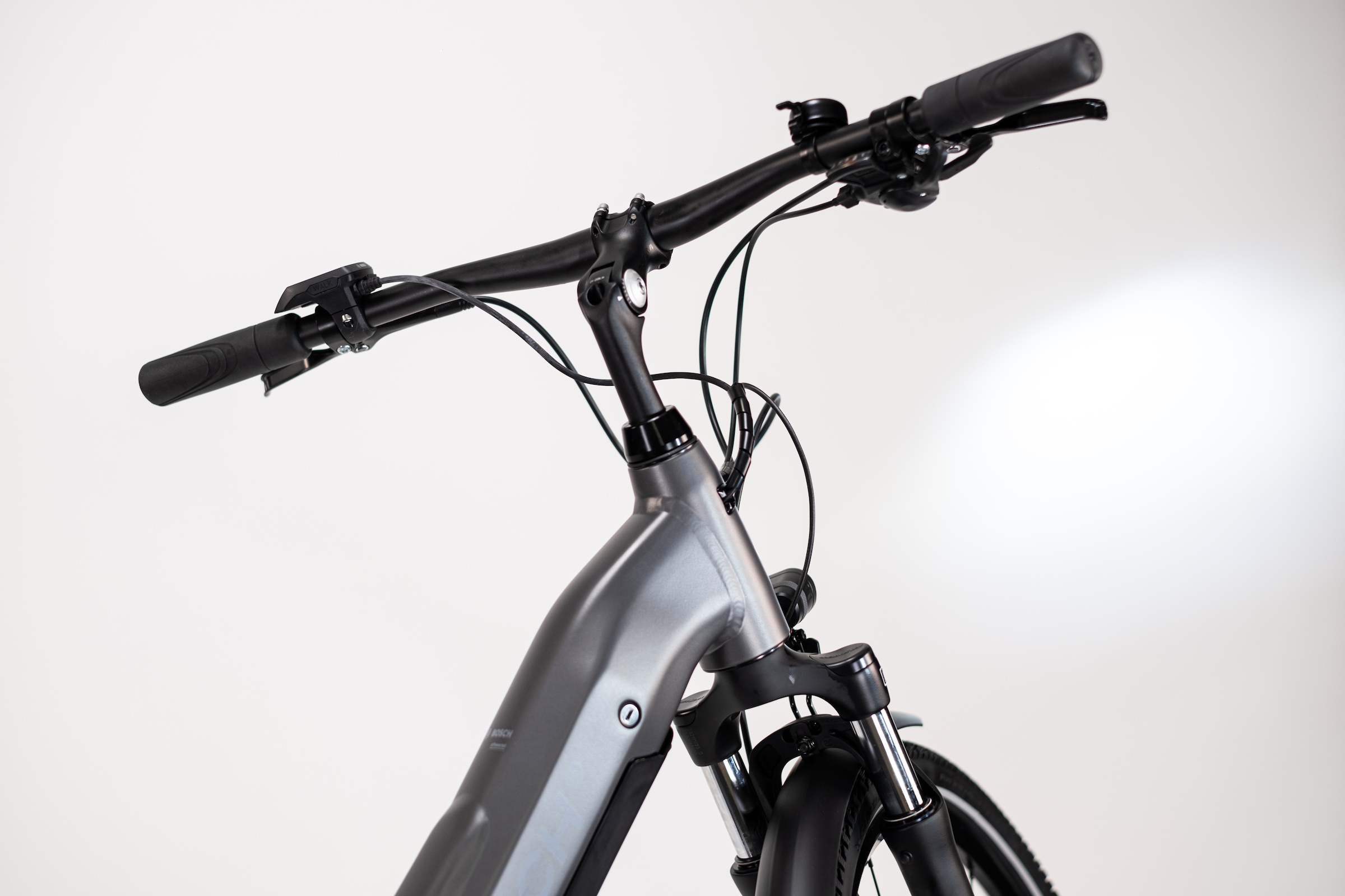 PUCH »PUCH C5.3 ALIVIO / BOSCH 500 Wh 28" grau 9-Gänge« 9 Gang Shimano Alivio RDM3100 Schaltwerk Kettenschaltung Mittelmotor 250 W BOSCH PERFORMANCE LINE 36 V/250 W, Mittelmotor