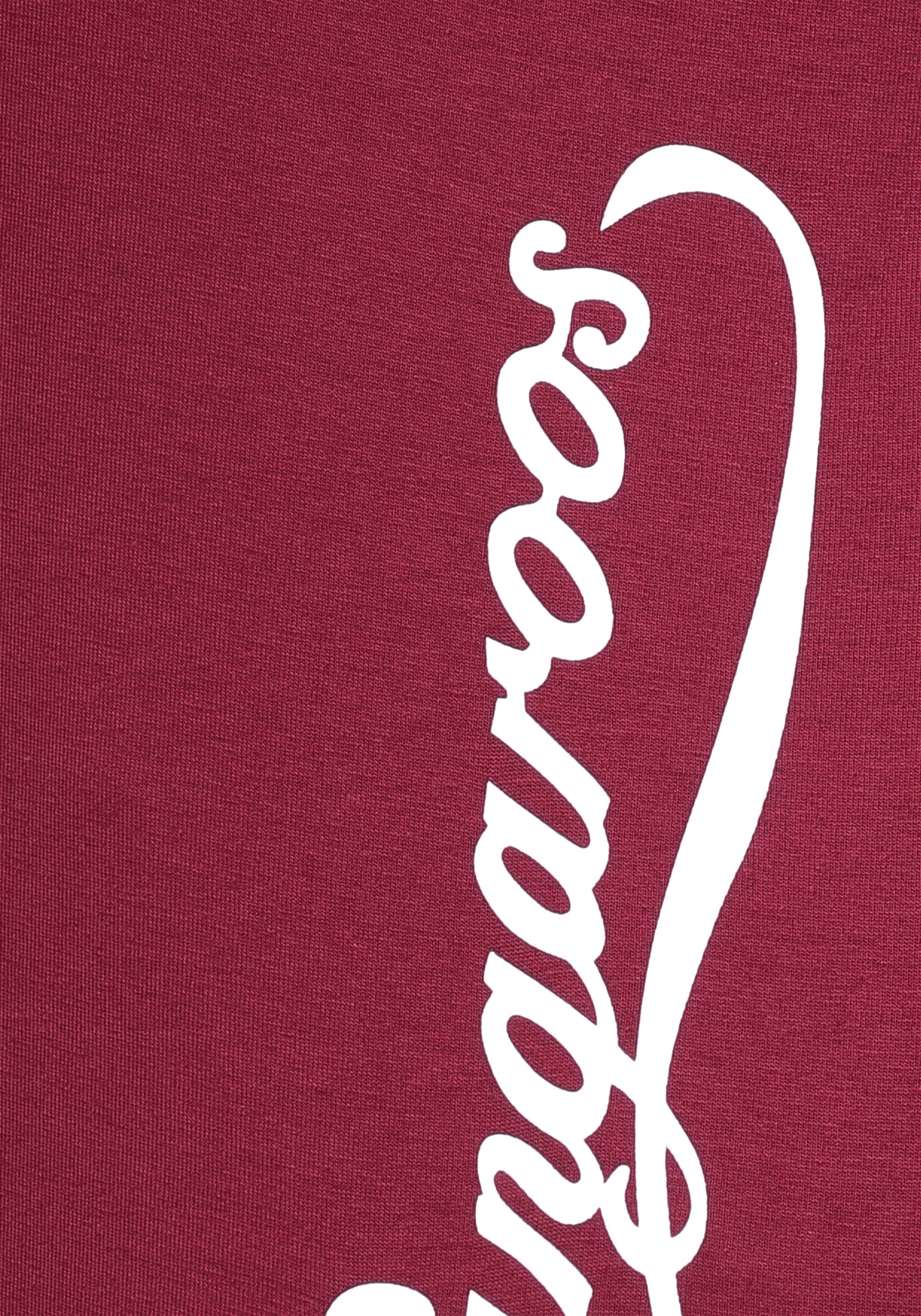 KangaROOS T-Shirt, Kurzarm, figurumspielend, unifarben, Rundhalsausschnitt, casual